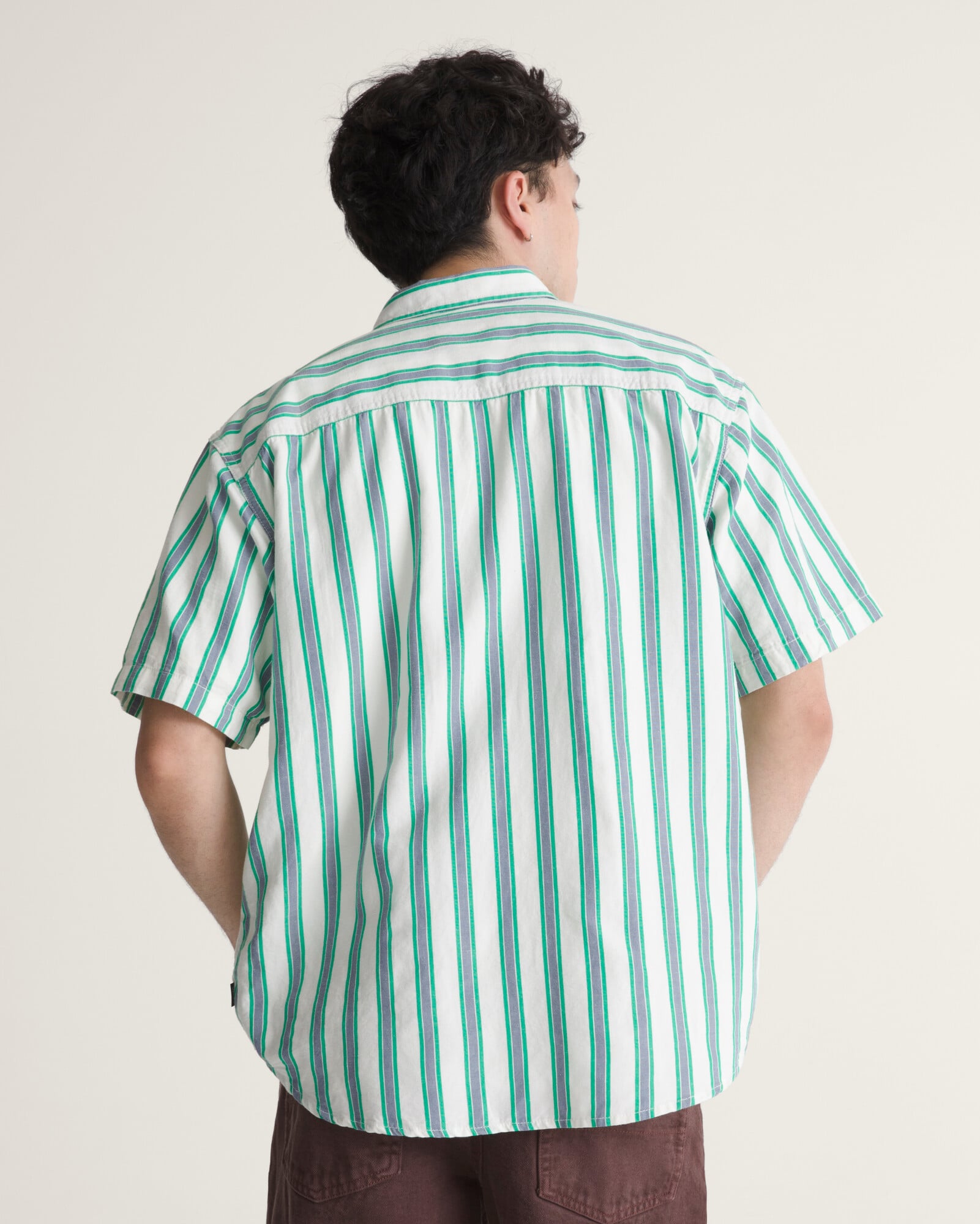 CAMISA MANGA CORTA LAWSON STRIPE BLANCO VANS - 4