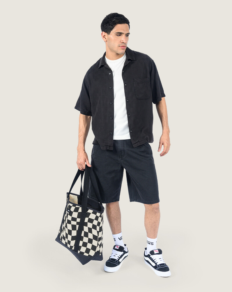 CAMISA MANGA CORTA VAN DOREN CHECK CAMP NEGRO VANS - 5