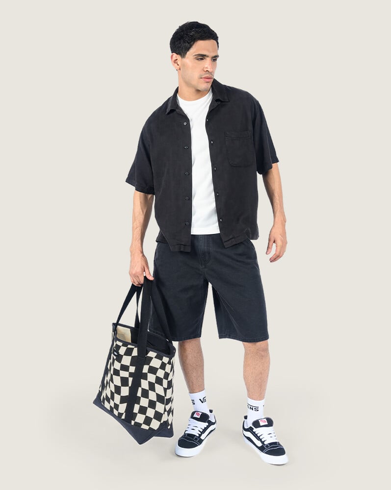 CAMISA MANGA CORTA VAN DOREN CHECK CAMP NEGRO VANS - 5
