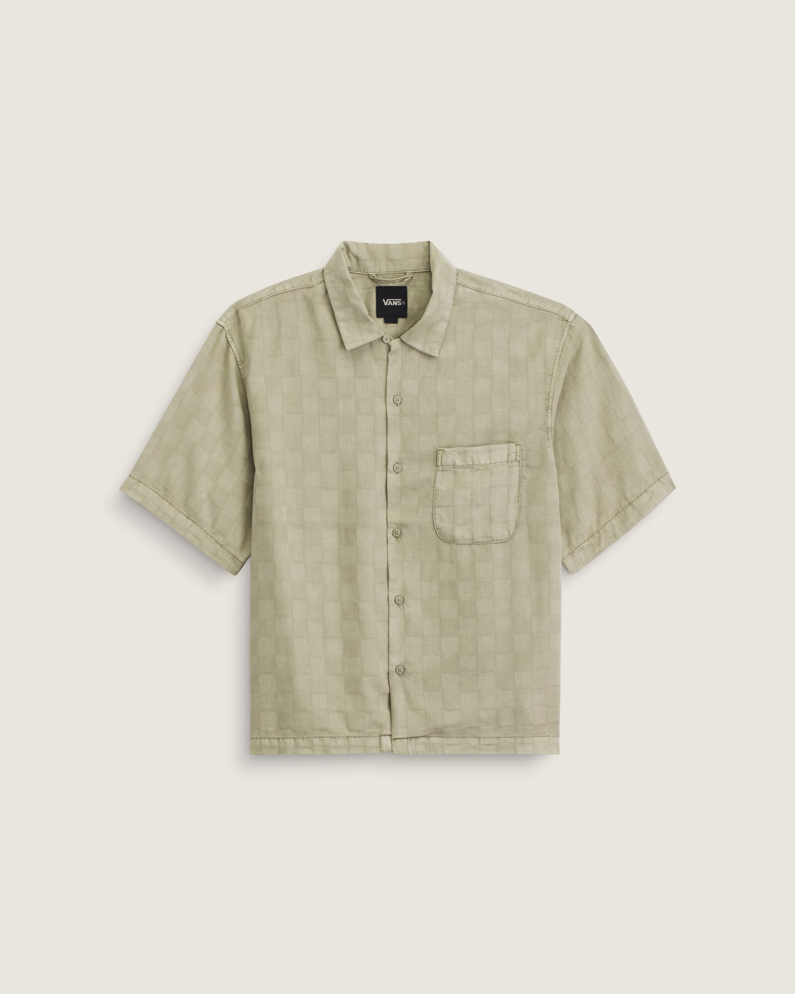 CAMISA MANGA CORTA VAN DOREN CHECK CAMP VERDE VANS - 1
