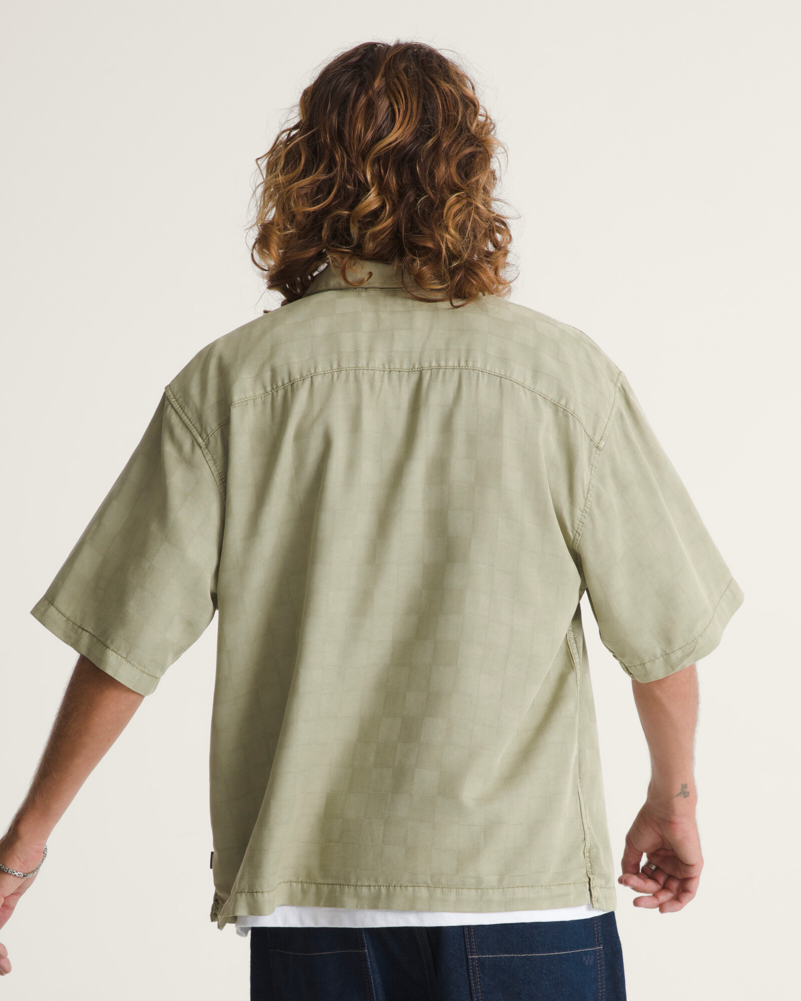 CAMISA MANGA CORTA VAN DOREN CHECK CAMP VERDE VANS - 4