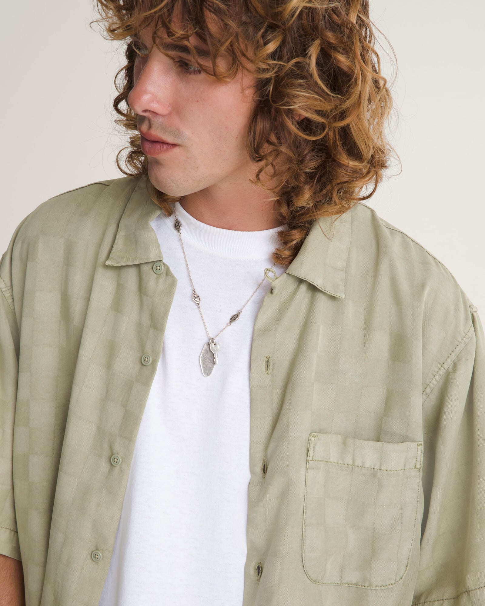 CAMISA MANGA CORTA VAN DOREN CHECK CAMP VERDE VANS - 5