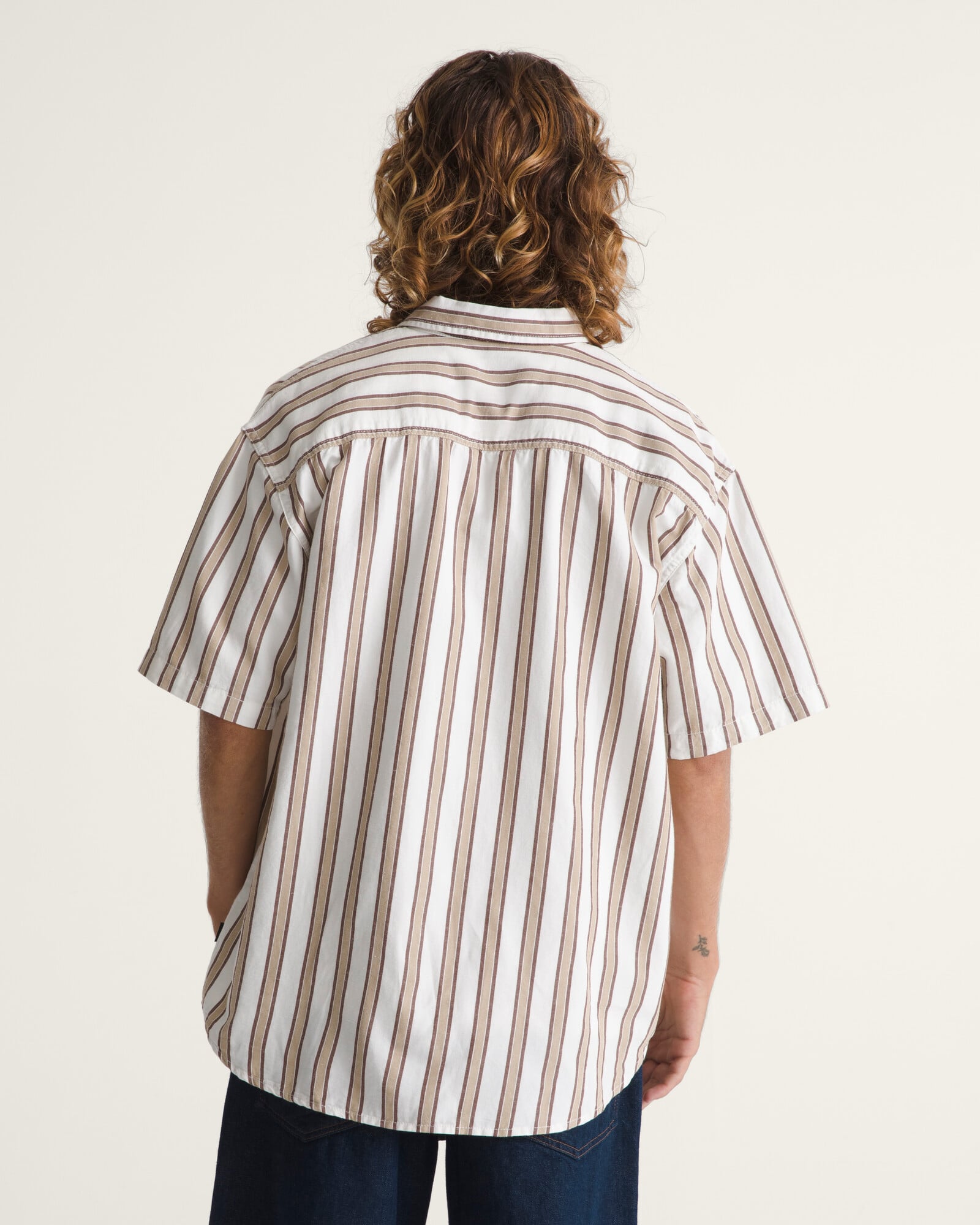 CAMISA MANGA CORTA LAWSON STRIPE BLANCO VANS - 4
