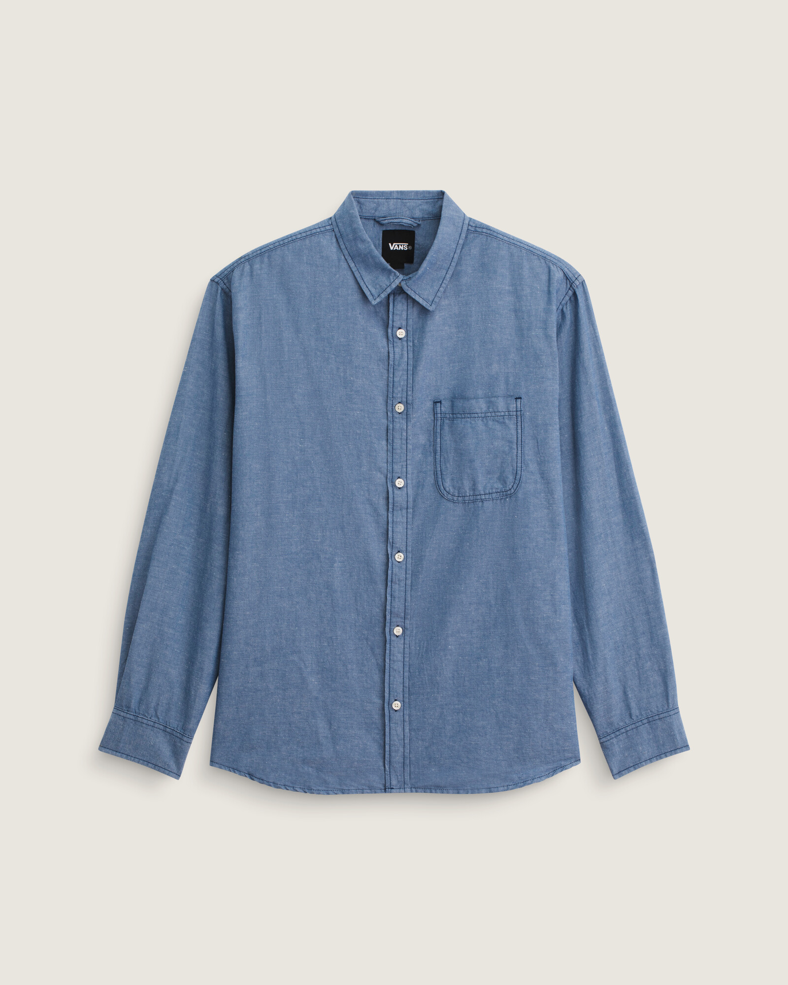 CAMISA MANGA LARGA LAWSON SOLID OXFORD AZUL VANS - 1