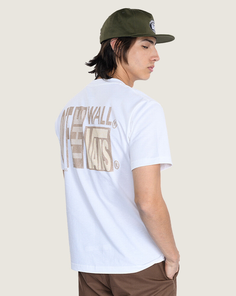 POLO MANGA CORTA STRETCH STACK CRACKLE BLANCO VANS - 4