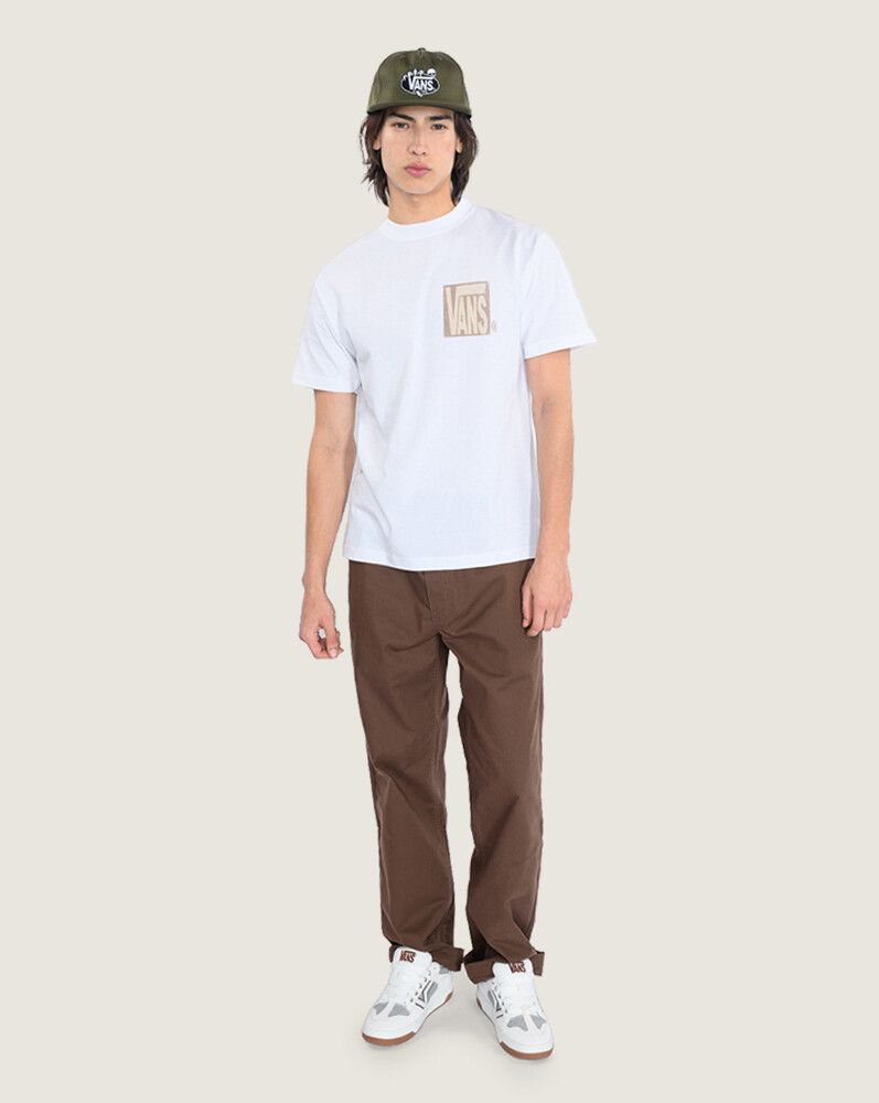 POLO MANGA CORTA STRETCH STACK CRACKLE BLANCO VANS - 5