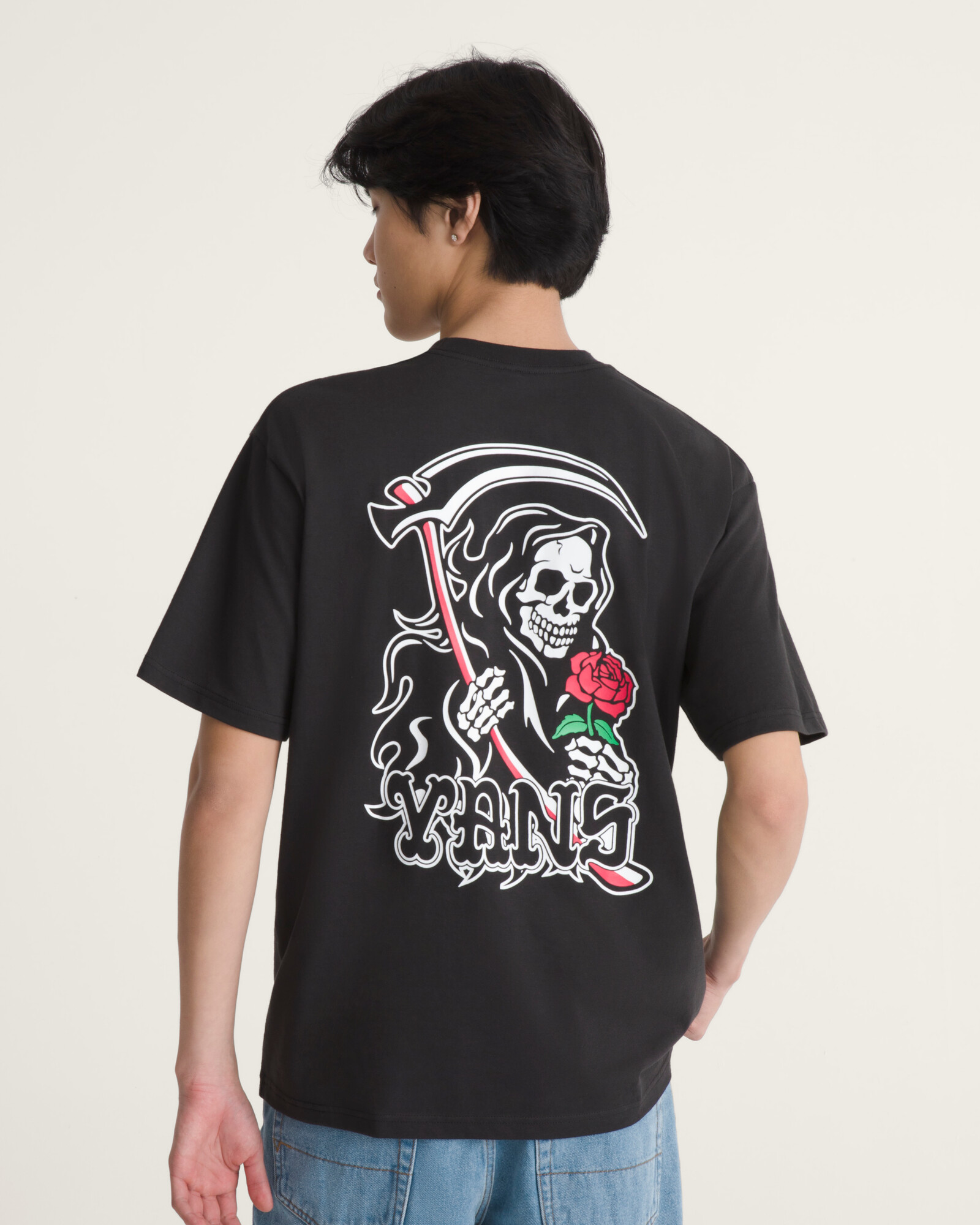 POLO MANGA CORTA SO LONG REAPER NEGRO VANS - 4