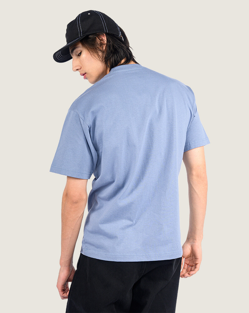 POLO MANGA CORTA STRETCH LOGO AZUL VANS - 4