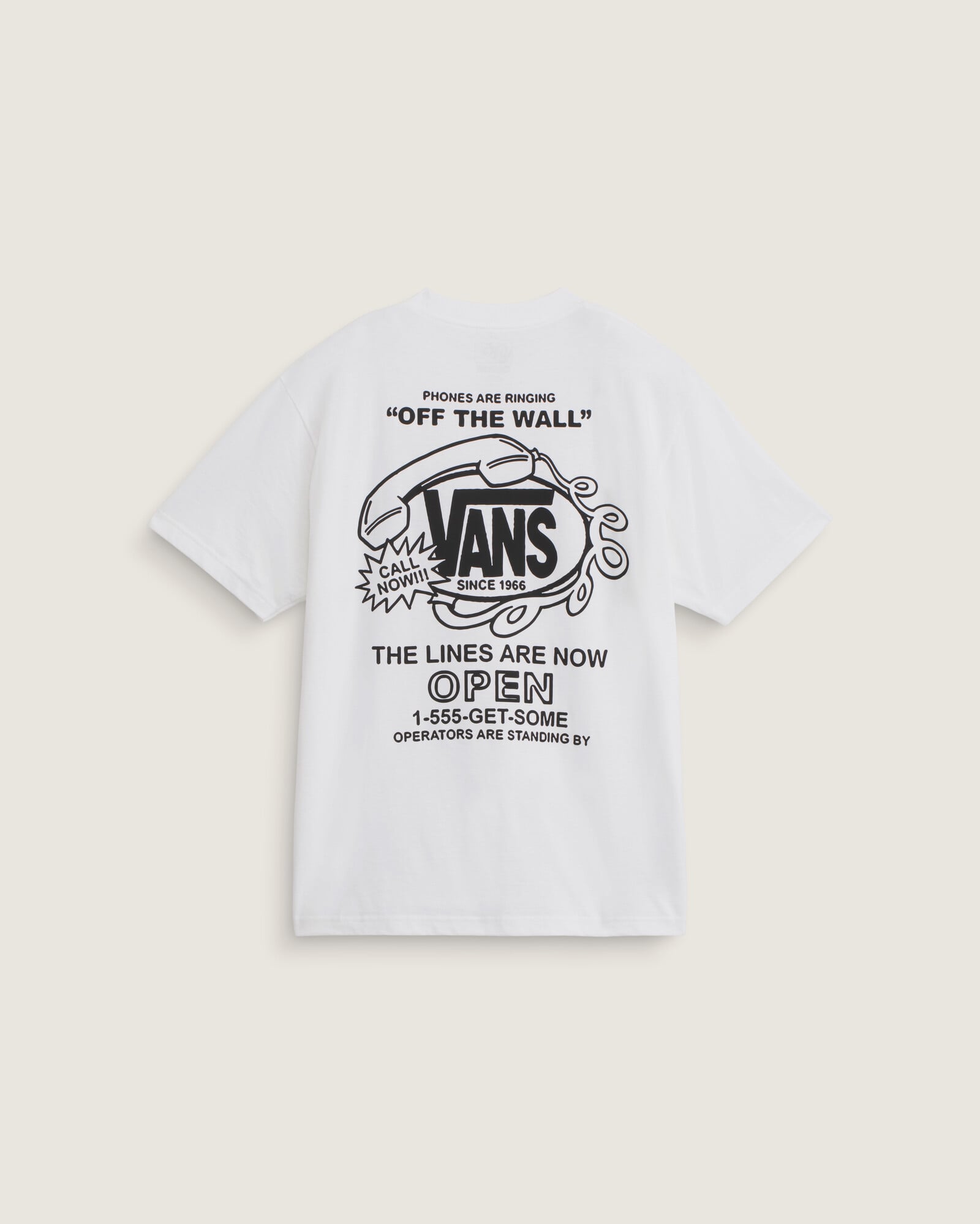 POLO MANGA CORTA HOT LINES BLANCO VANS - 1