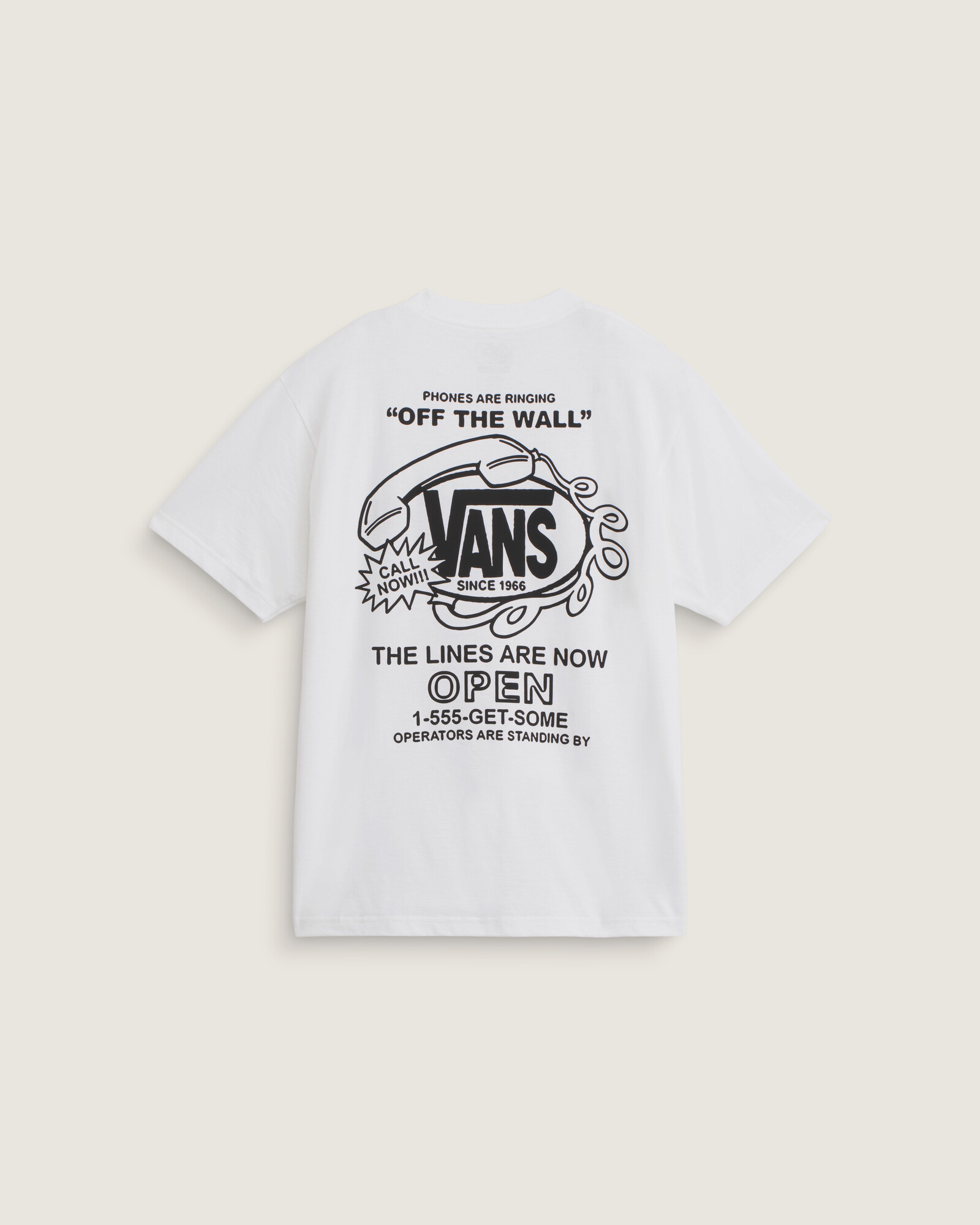 POLO MANGA CORTA HOT LINES BLANCO VANS - 1