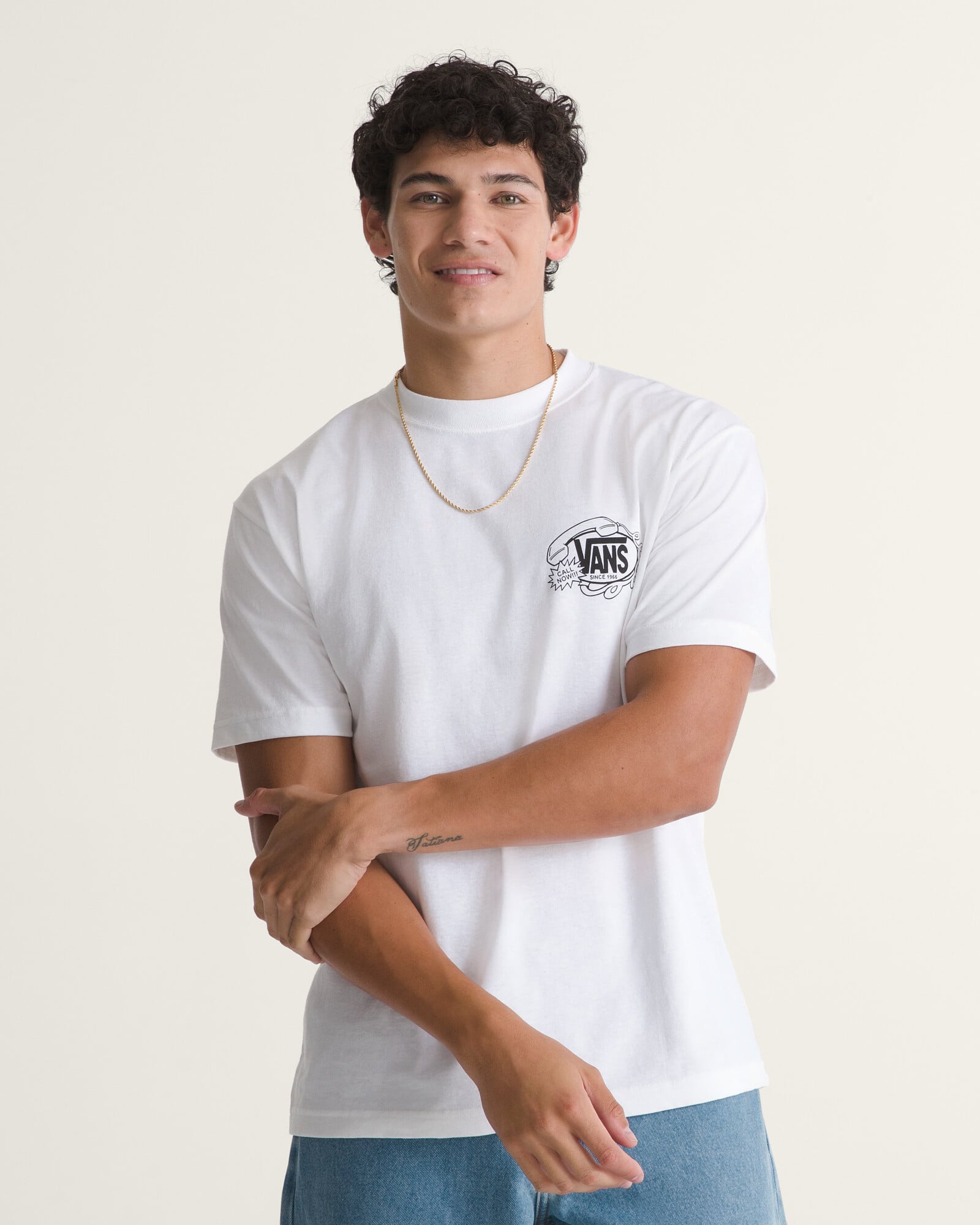 POLO MANGA CORTA HOT LINES BLANCO VANS - 3