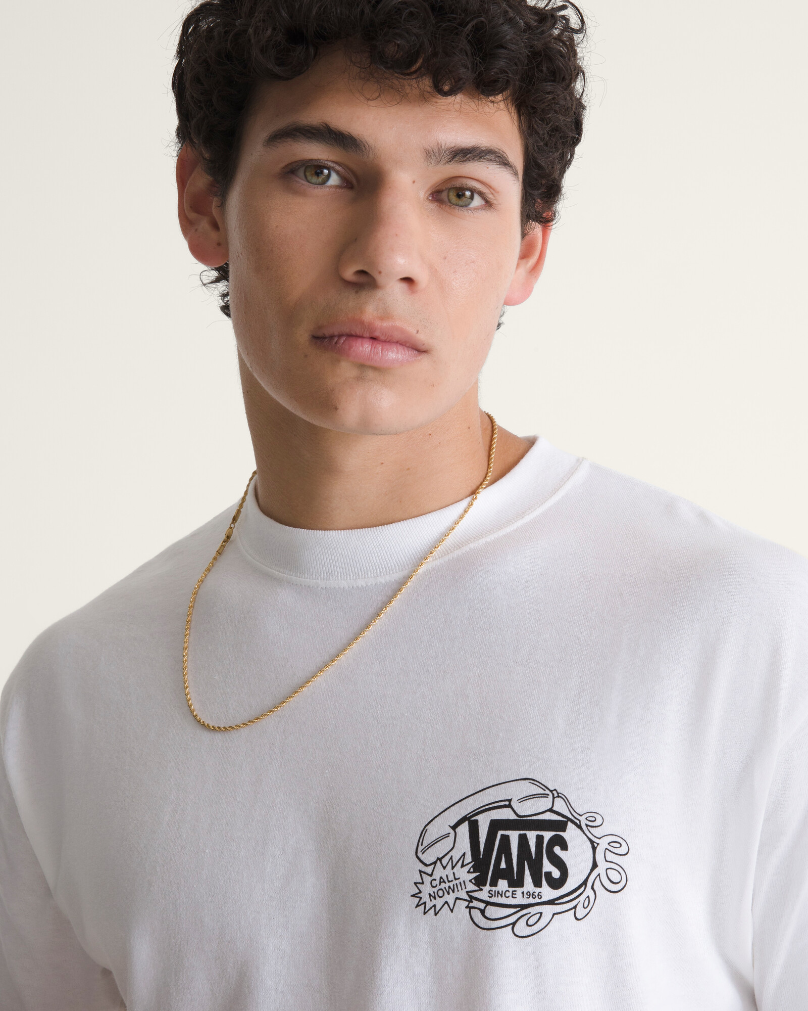 POLO MANGA CORTA HOT LINES BLANCO VANS - 5