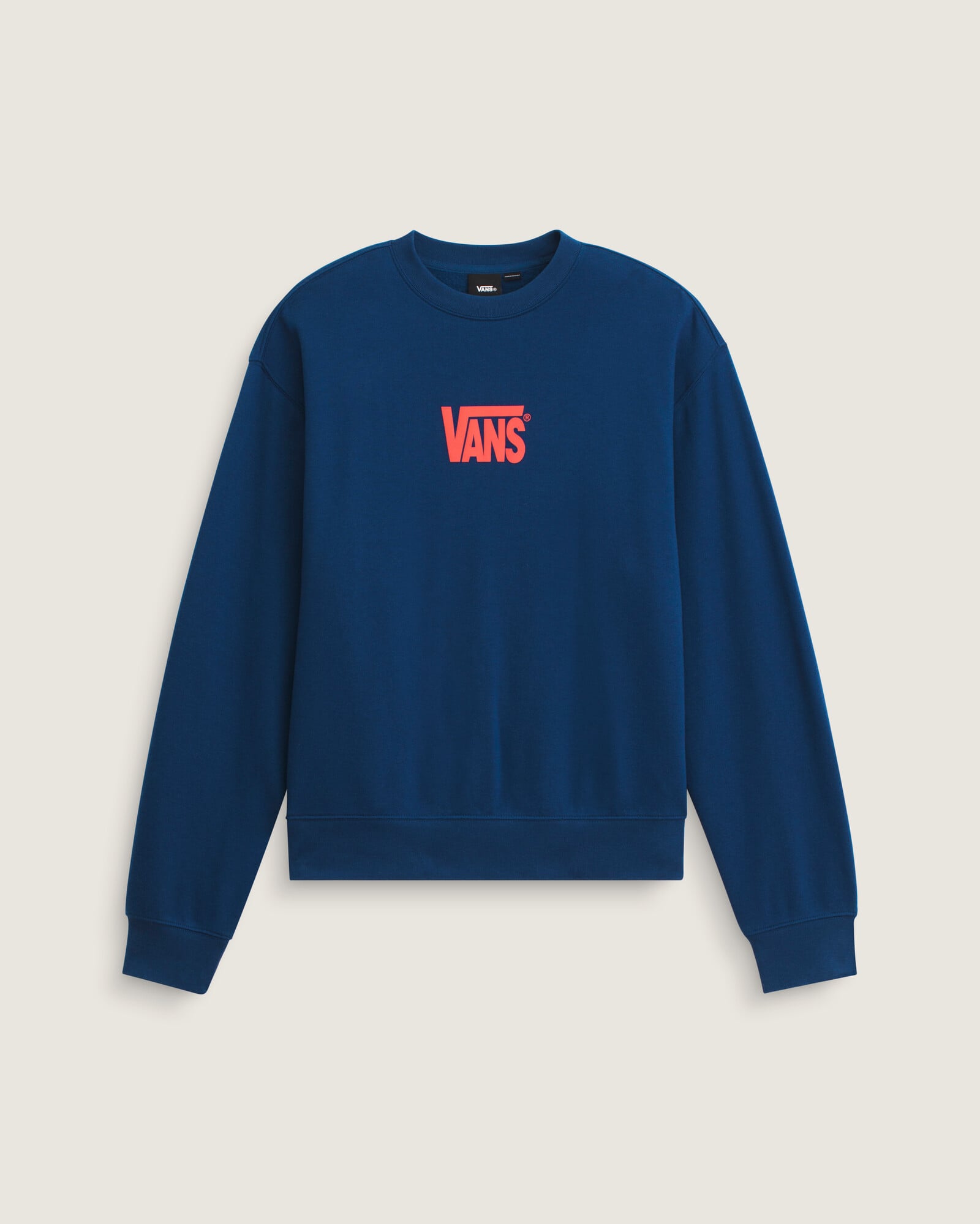 POLERÓN STRETCH LOGO CREW AZUL VANS - 1