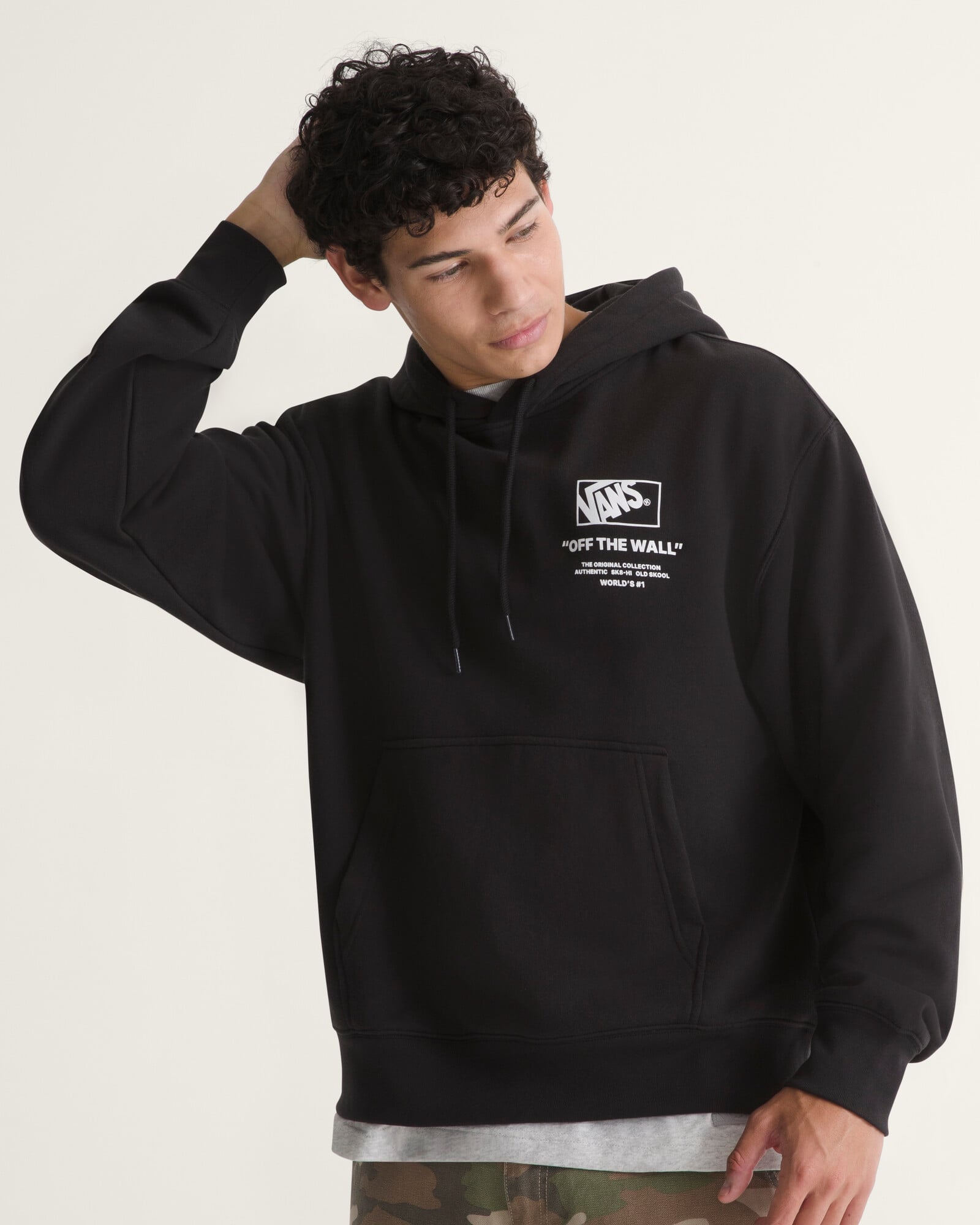 POLERÓN STACKED HI PULLOVER NEGRO VANS - 3