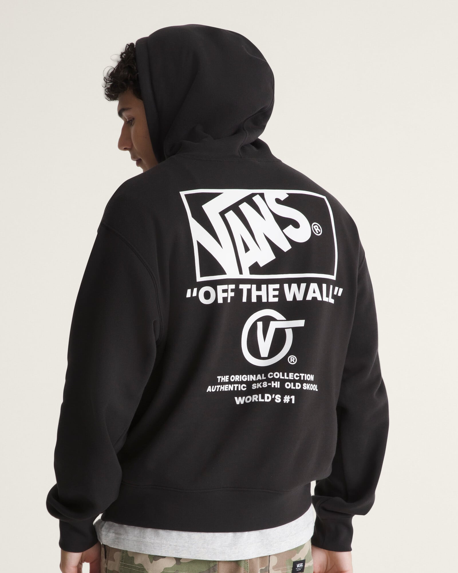 POLERÓN STACKED HI PULLOVER NEGRO VANS - 4