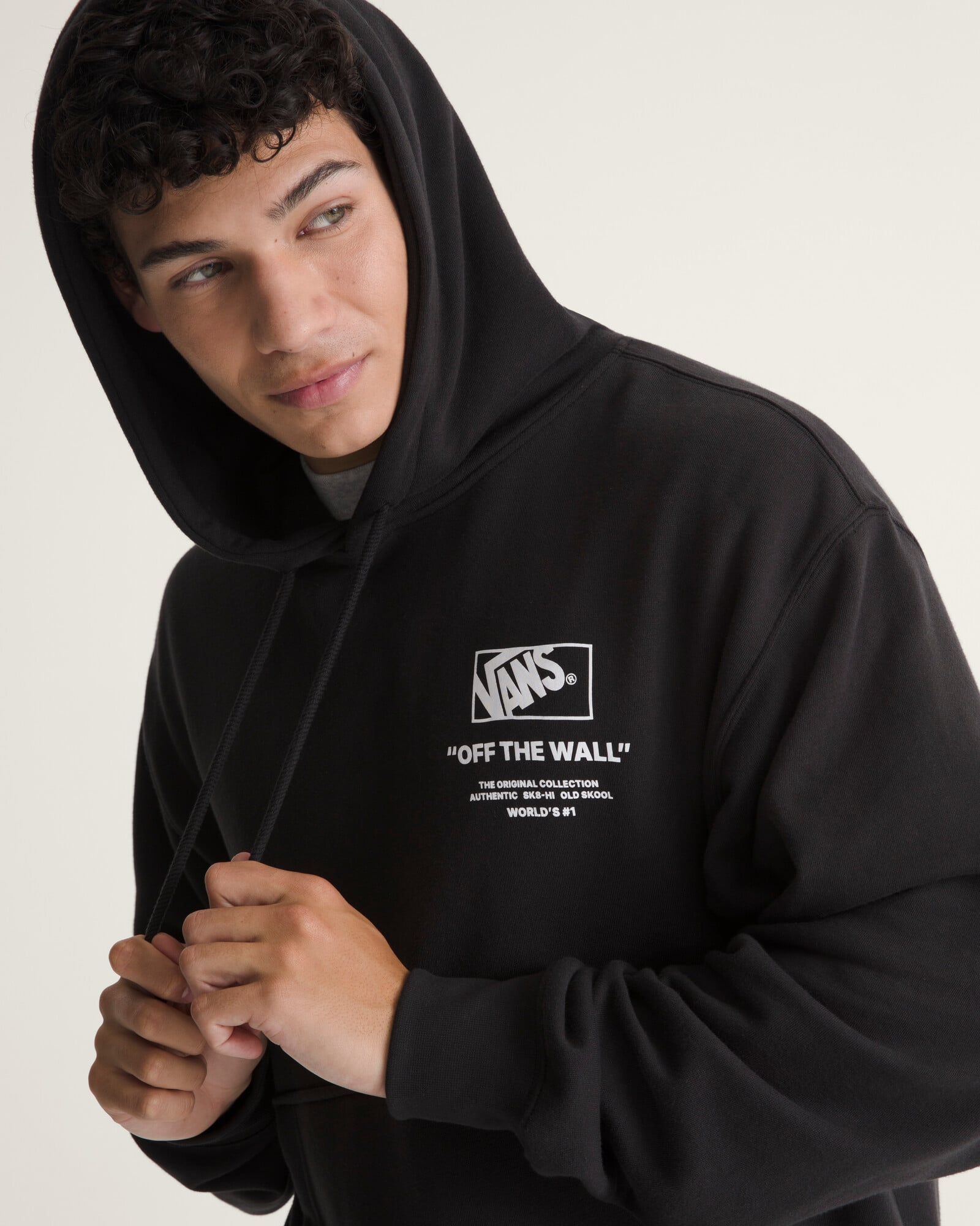 POLERÓN STACKED HI PULLOVER NEGRO VANS - 5