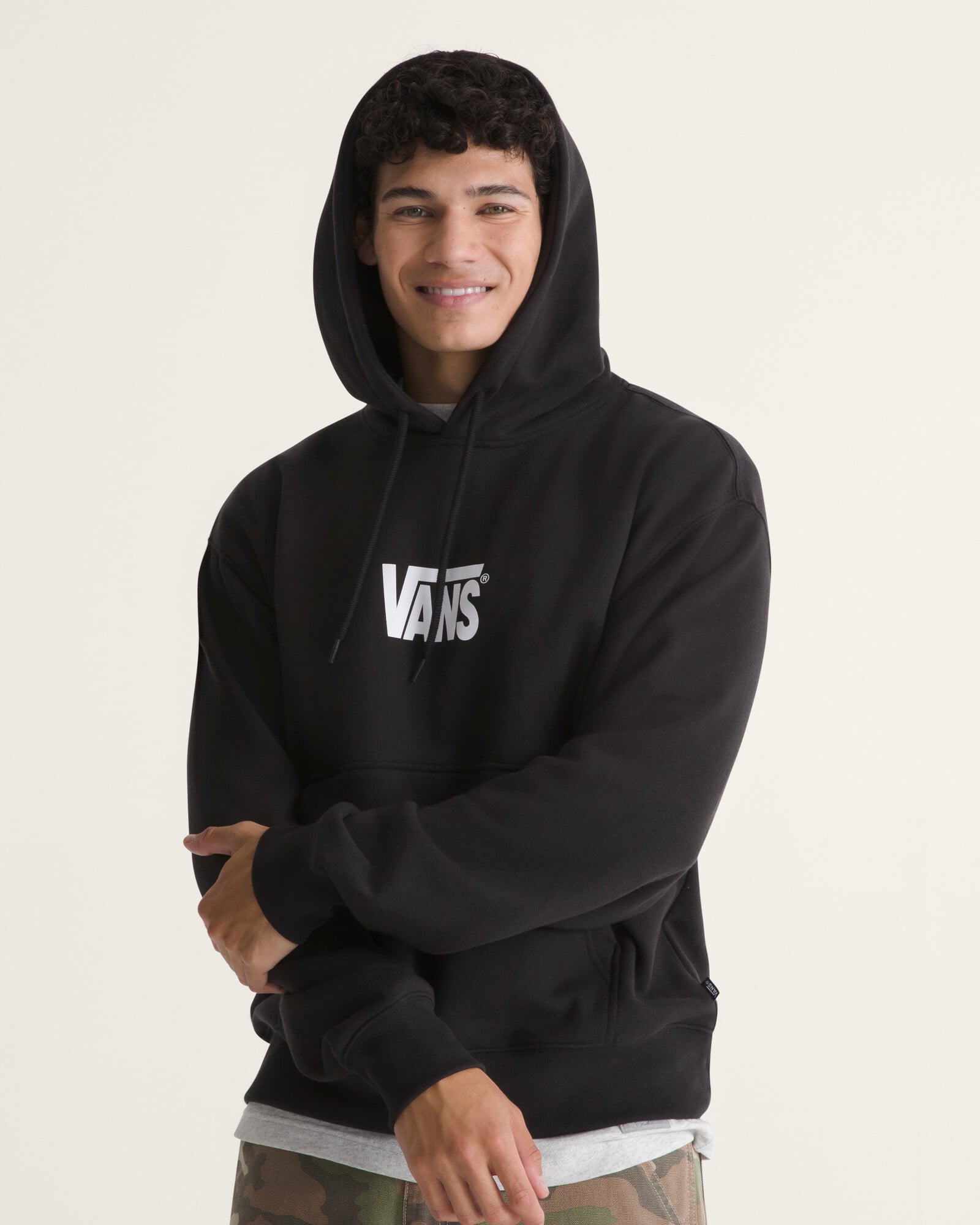 POLERÓN STRETCH LOGO PULLOVER NEGRO VANS - 3