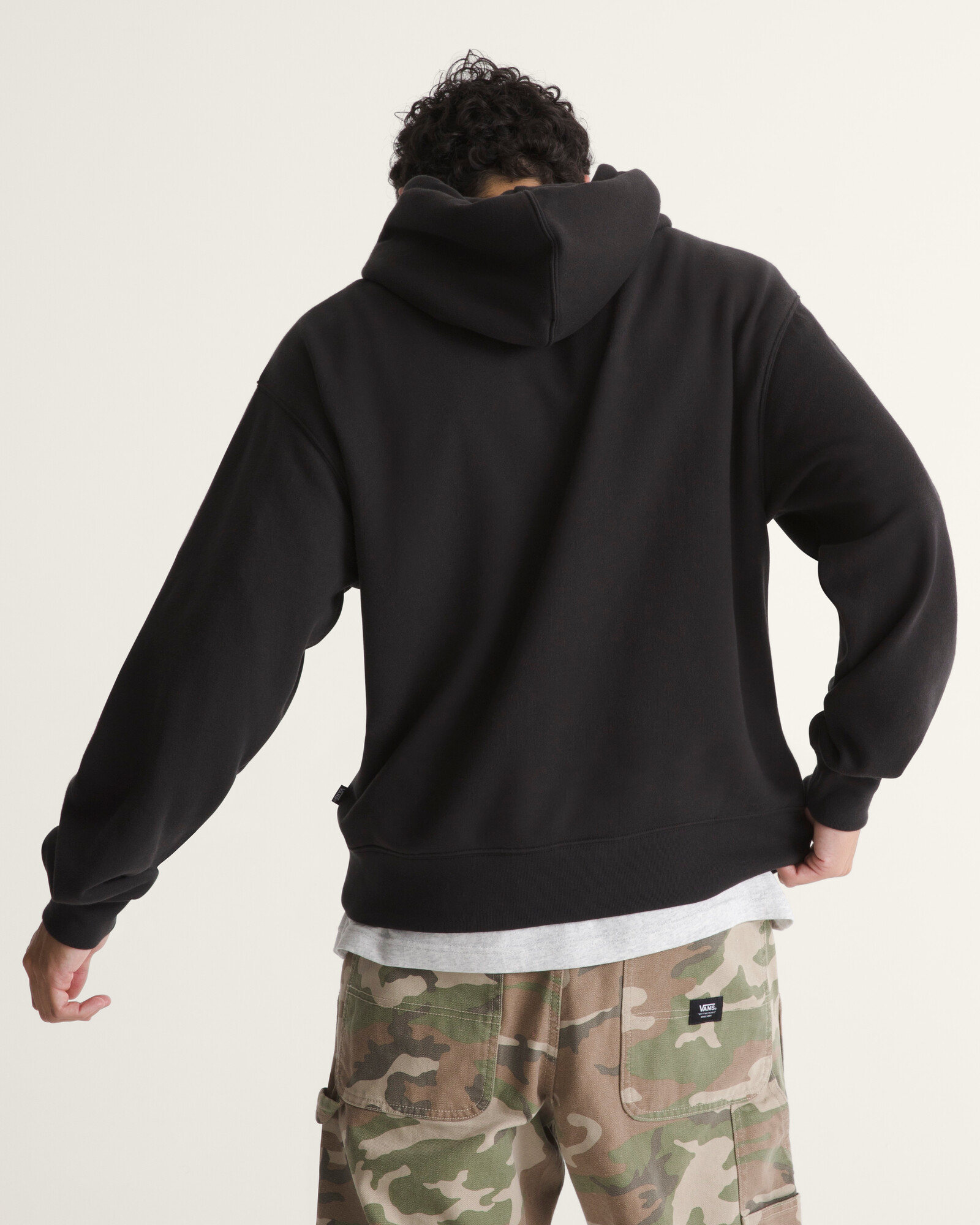 POLERÓN STRETCH LOGO PULLOVER NEGRO VANS - 4