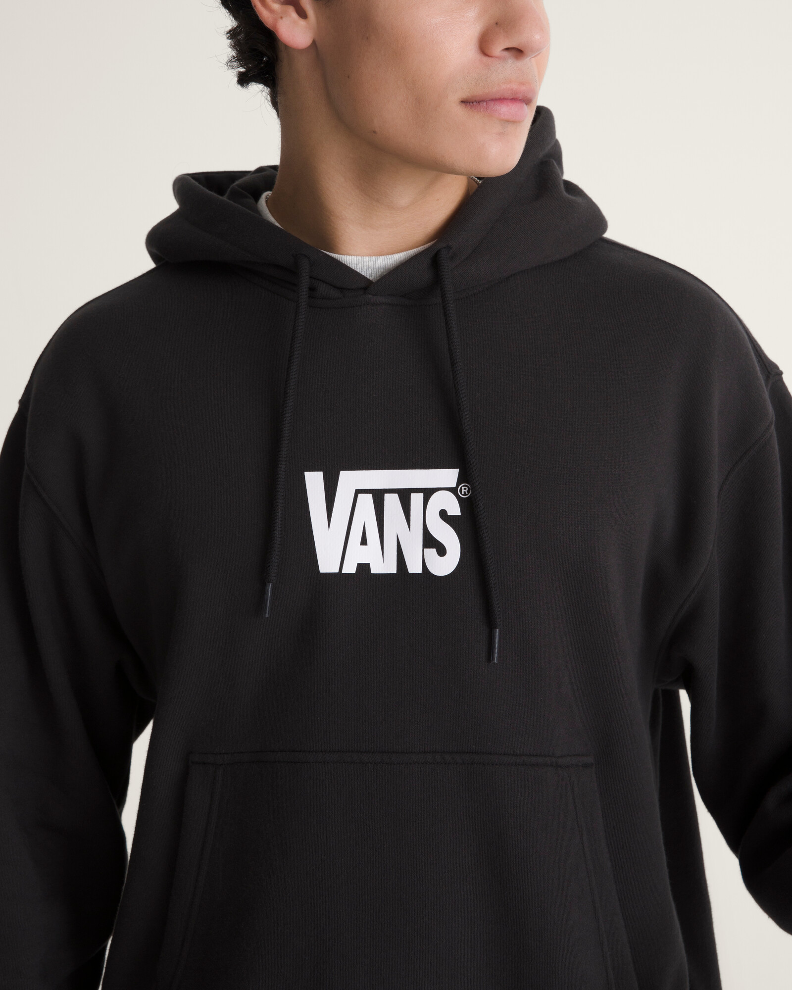 POLERÓN STRETCH LOGO PULLOVER NEGRO VANS - 5