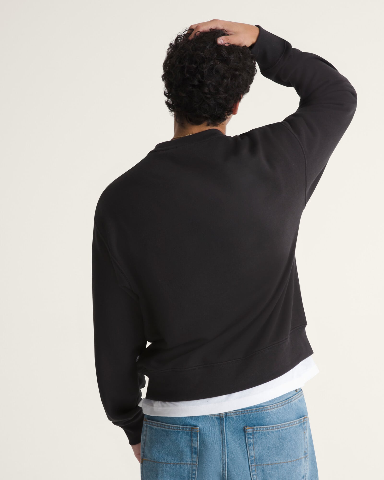 POLERÓN STRETCH LOGO CREW NEGRO VANS - 4