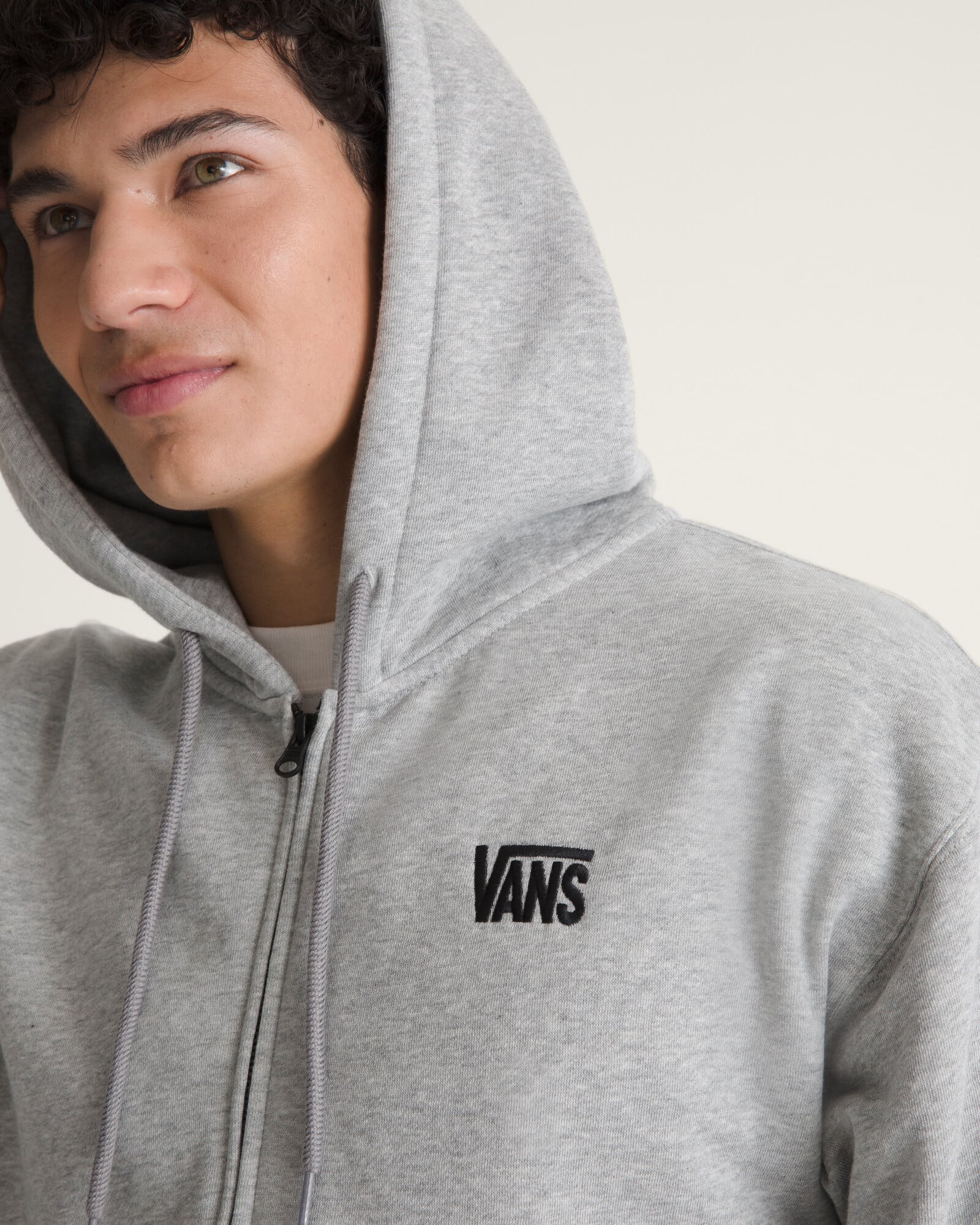 POLERÓN STRETCH LOGO ZIP GRIS VANS - 5