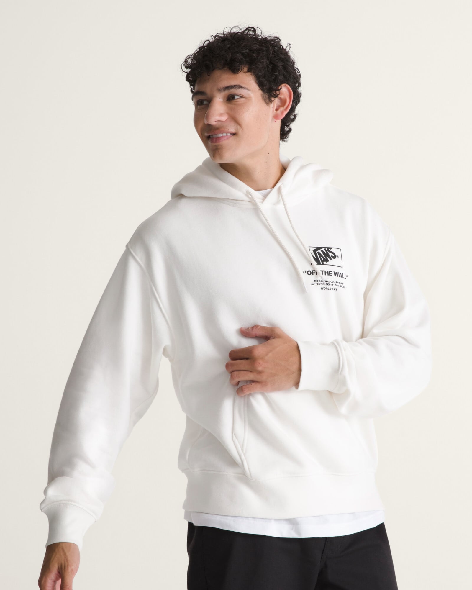 POLERÓN STACKED HI PULLOVER BLANCO VANS - 3