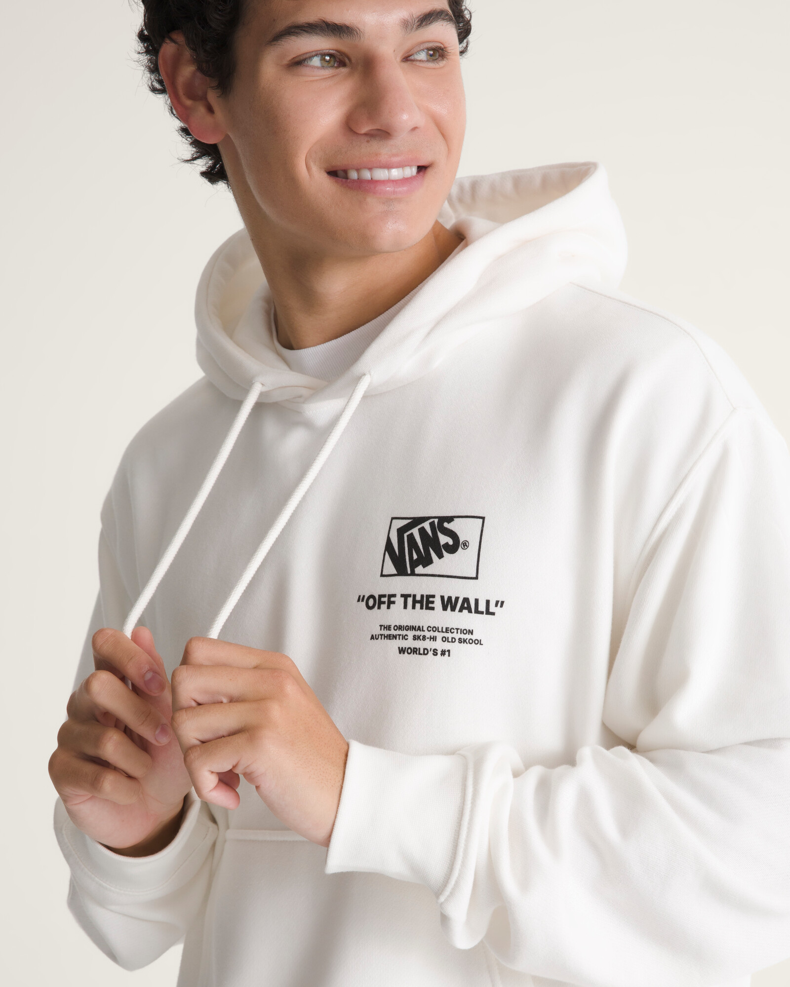 POLERÓN STACKED HI PULLOVER BLANCO VANS - 5