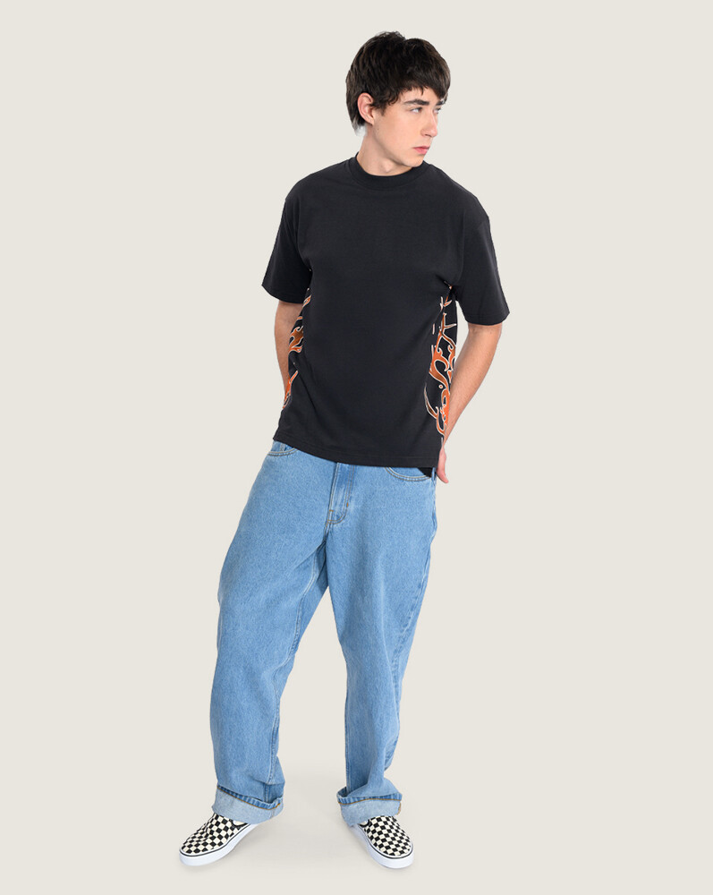POLO MANGA CORTA DAYANA SIDE TRIBAL NEGRO VANS - 4
