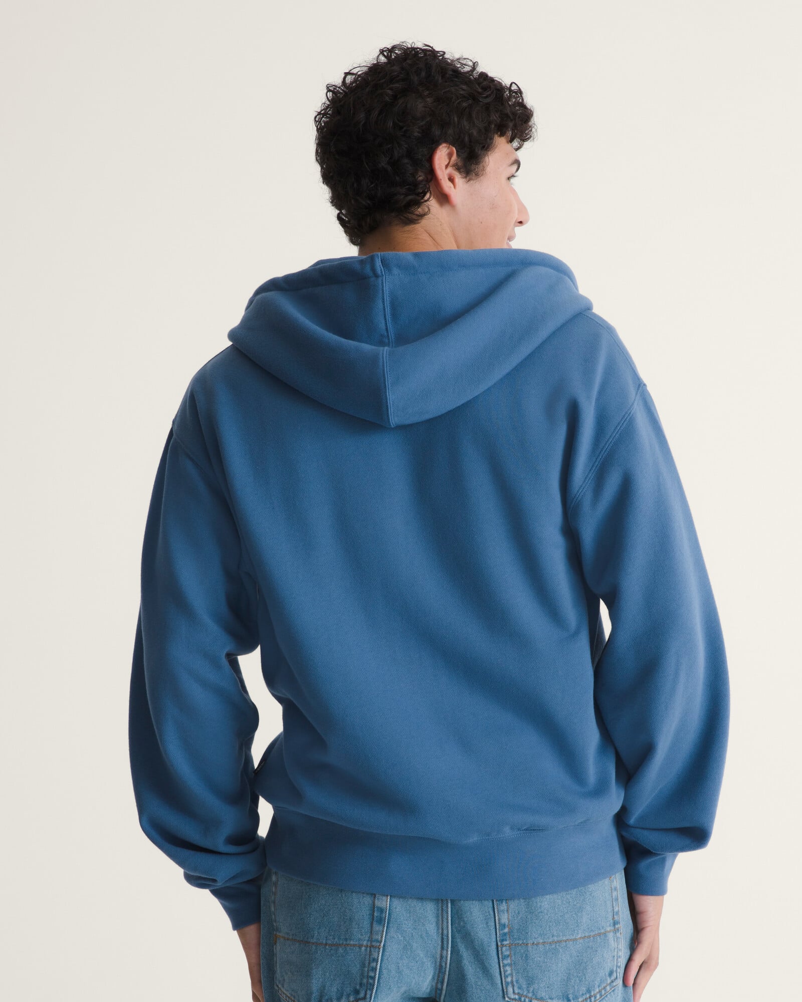 POLERÓN STRETCH LOGO ZIP AZUL VANS - 4