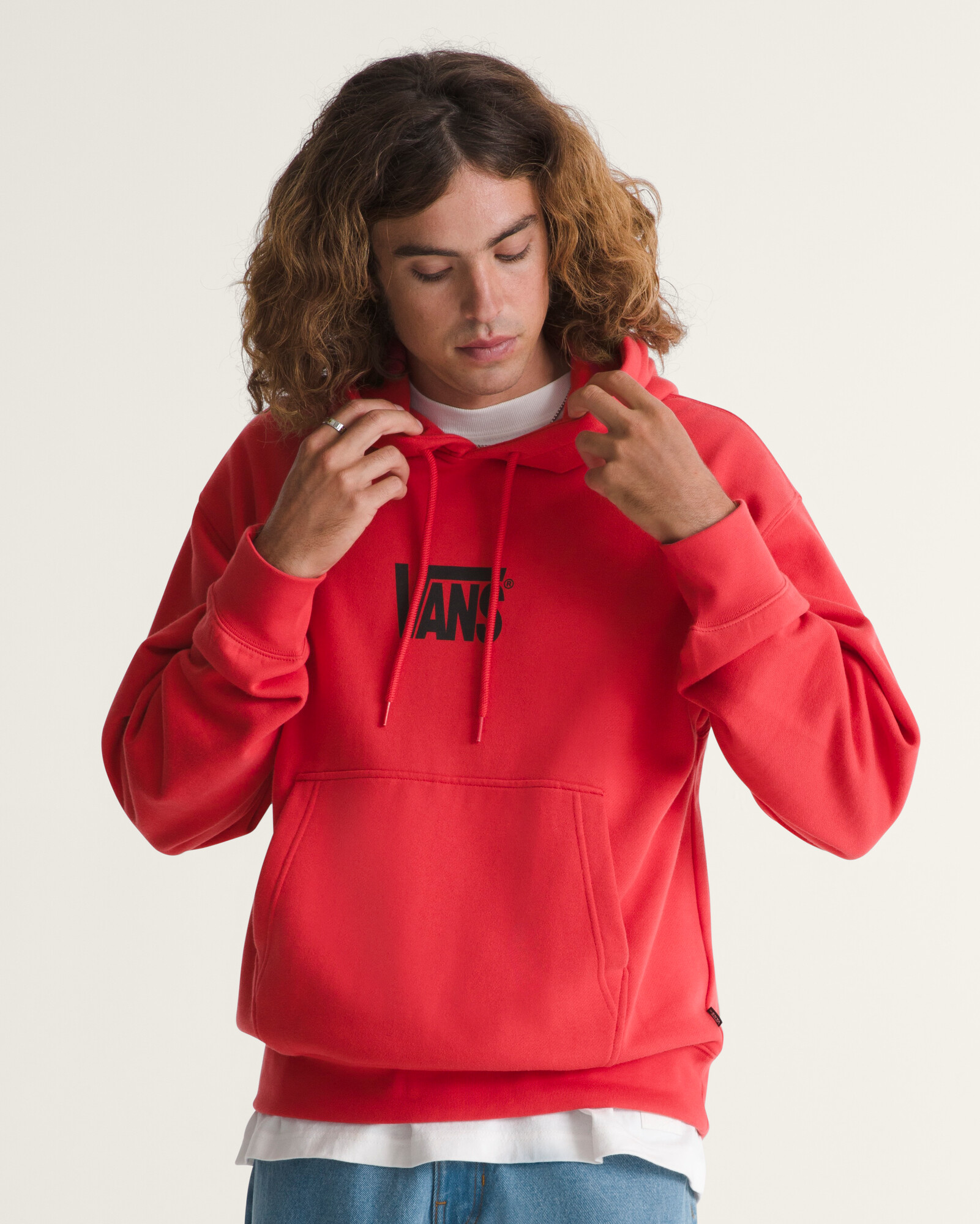 POLERÓN STRETCH LOGO PULLOVER ROJO VANS - 3