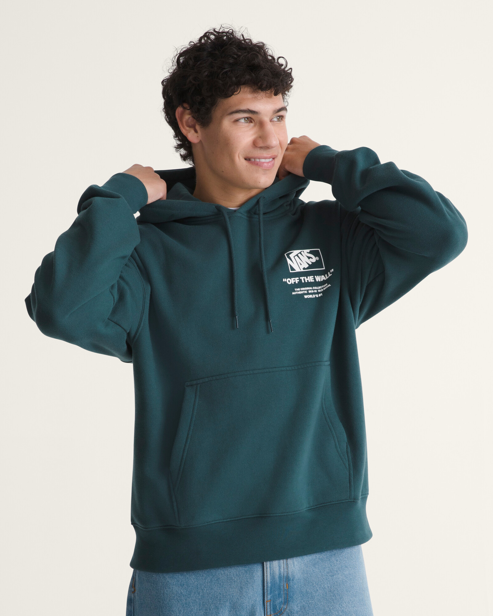 POLERÓN STACKED HI PULLOVER VERDE VANS - 3