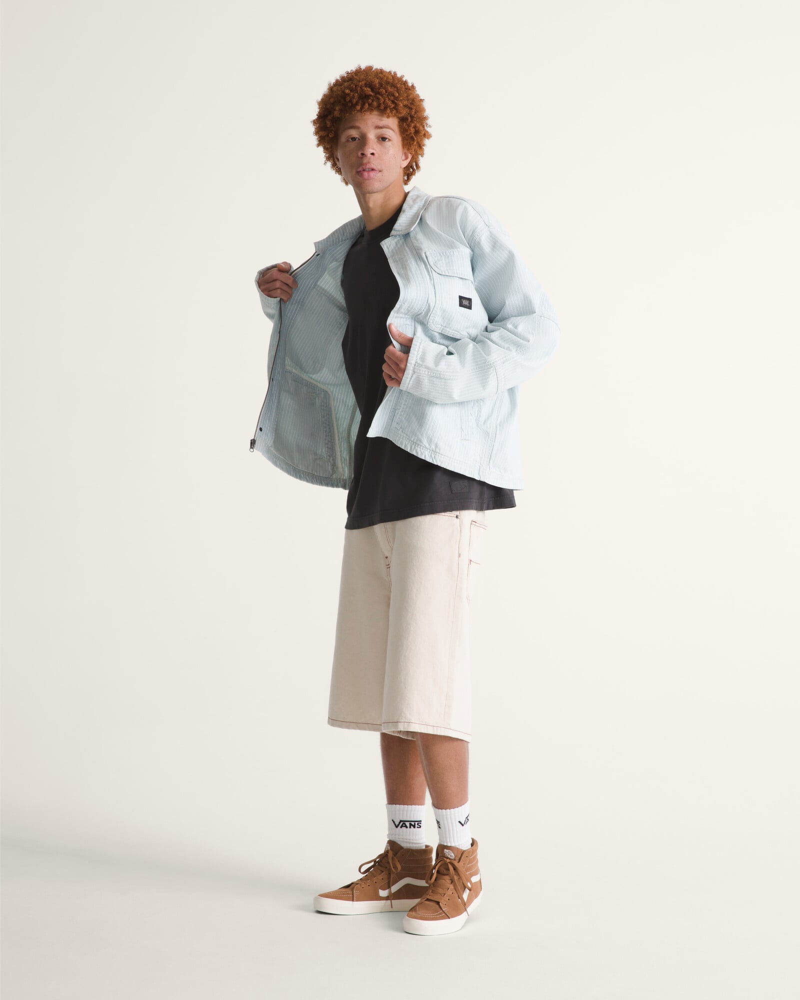 CASACA UMBER DENIM STRIPE AZUL VANS - 5