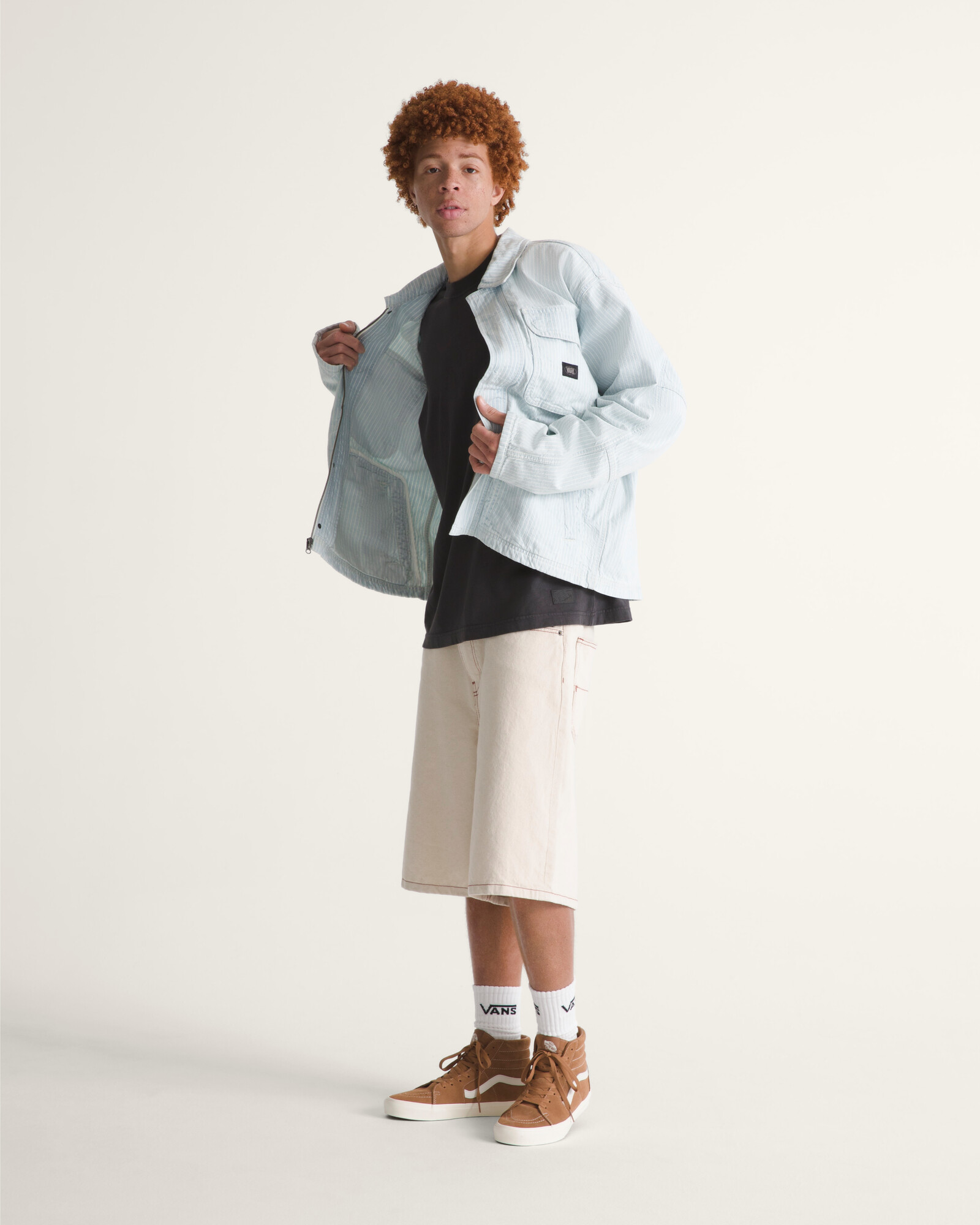 CASACA UMBER DENIM STRIPE AZUL VANS - 5