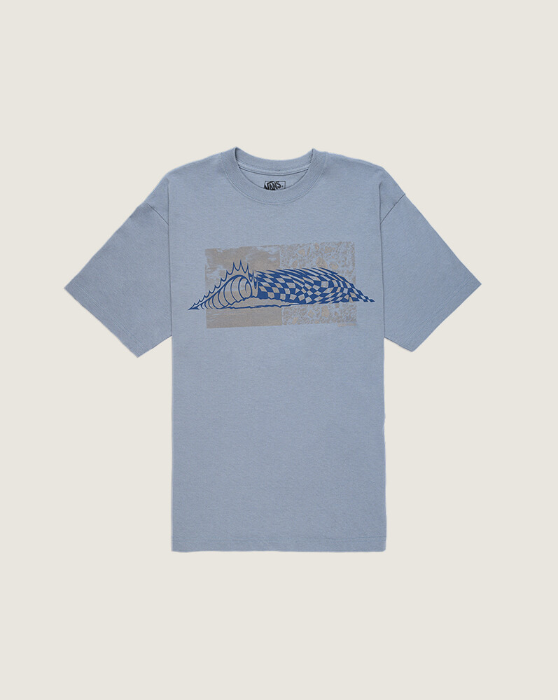POLO MANGA CORTA WAVE CHECK AZUL VANS - 1
