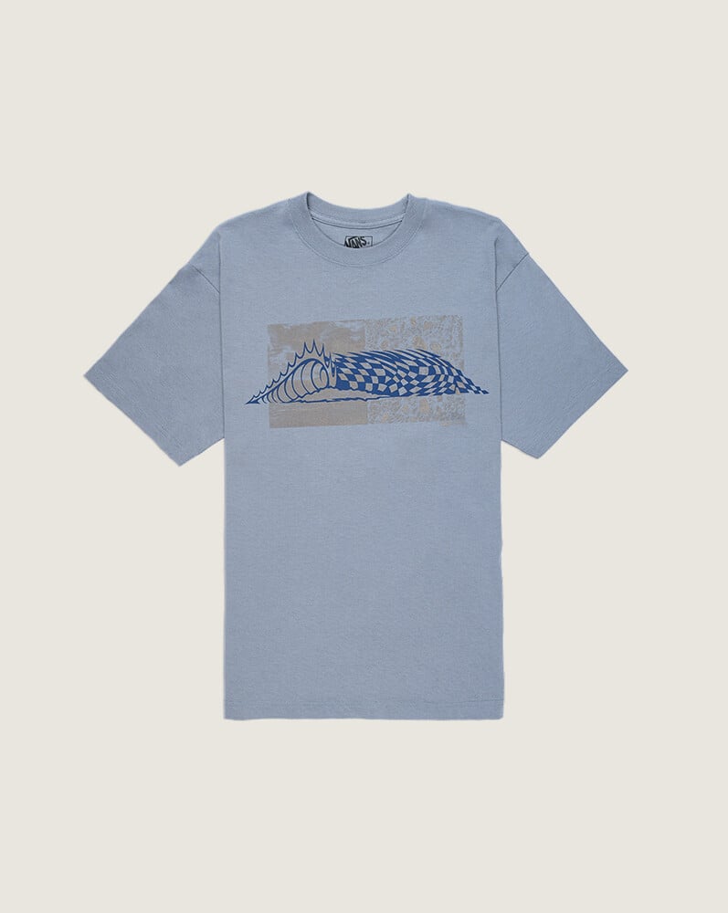POLO MANGA CORTA WAVE CHECK AZUL VANS - 1