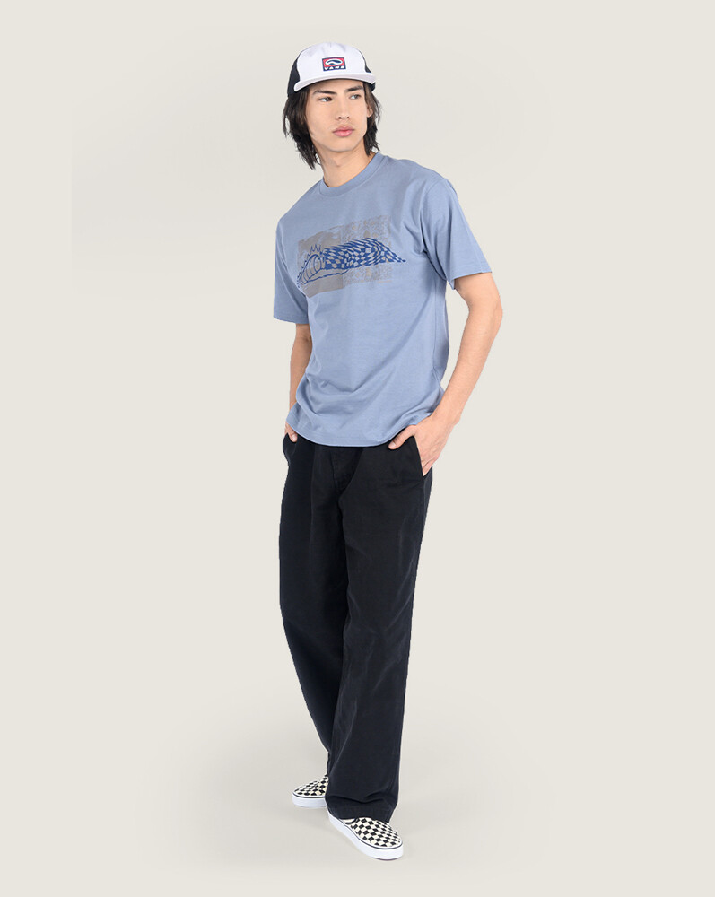 POLO MANGA CORTA WAVE CHECK AZUL VANS - 4