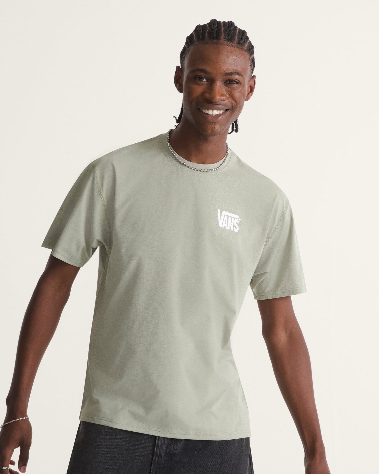 POLO MANGA CORTA OUTLINE HYBRID VERDE VANS - 3