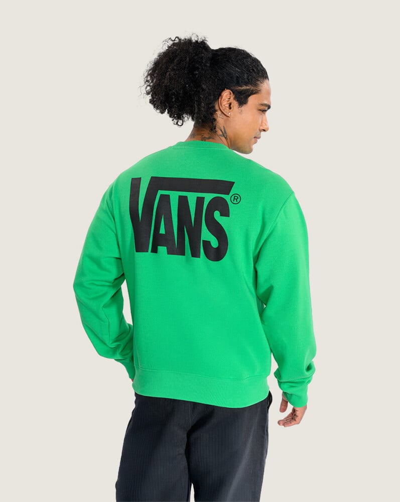 POLERÓN STRETCH LOGO CREW VERDE VANS - 4