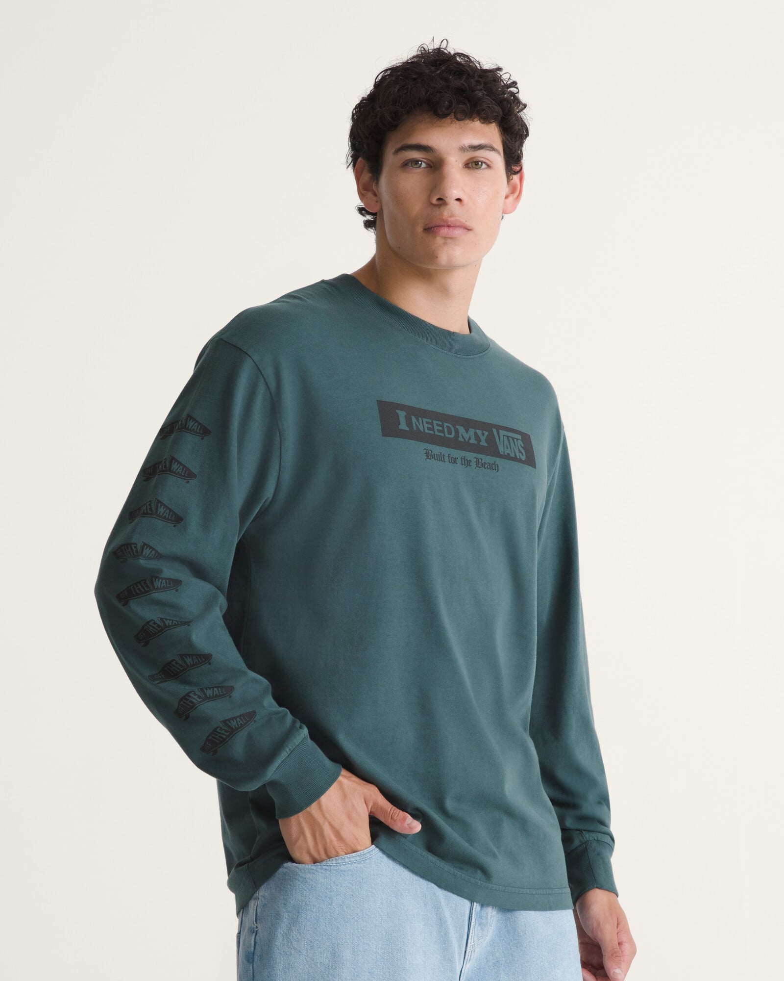 POLO MANGA LARGA I NEED MY VERDE VANS - 3
