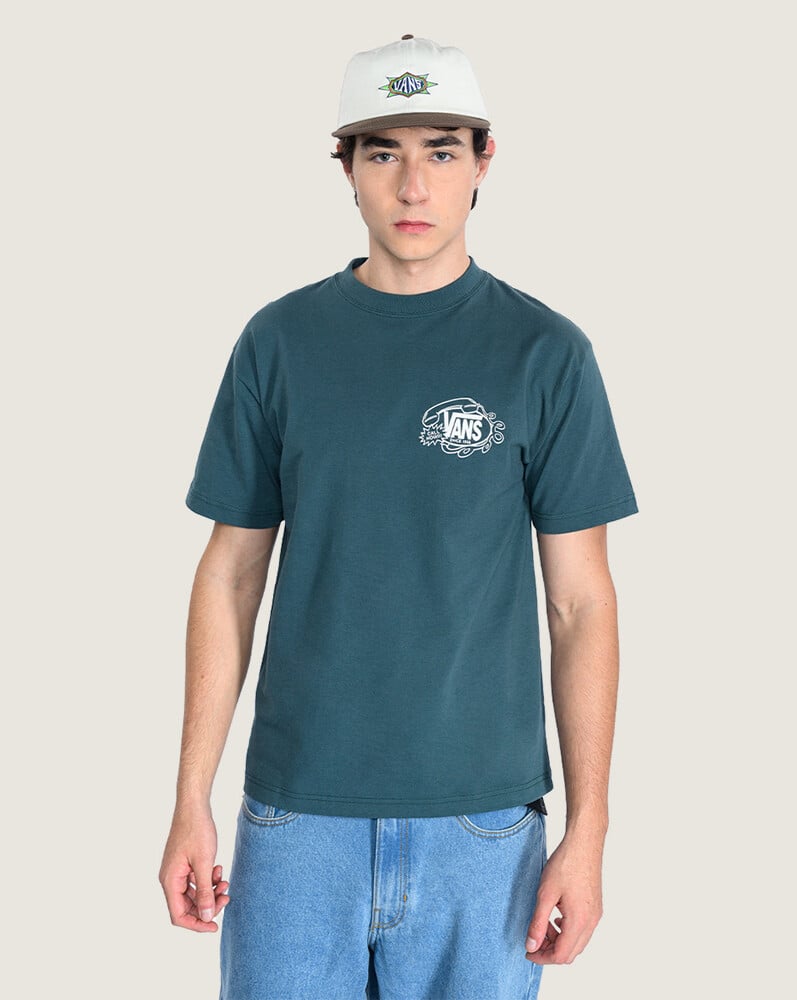 POLO MANGA CORTA HOT LINES VERDE VANS - 3