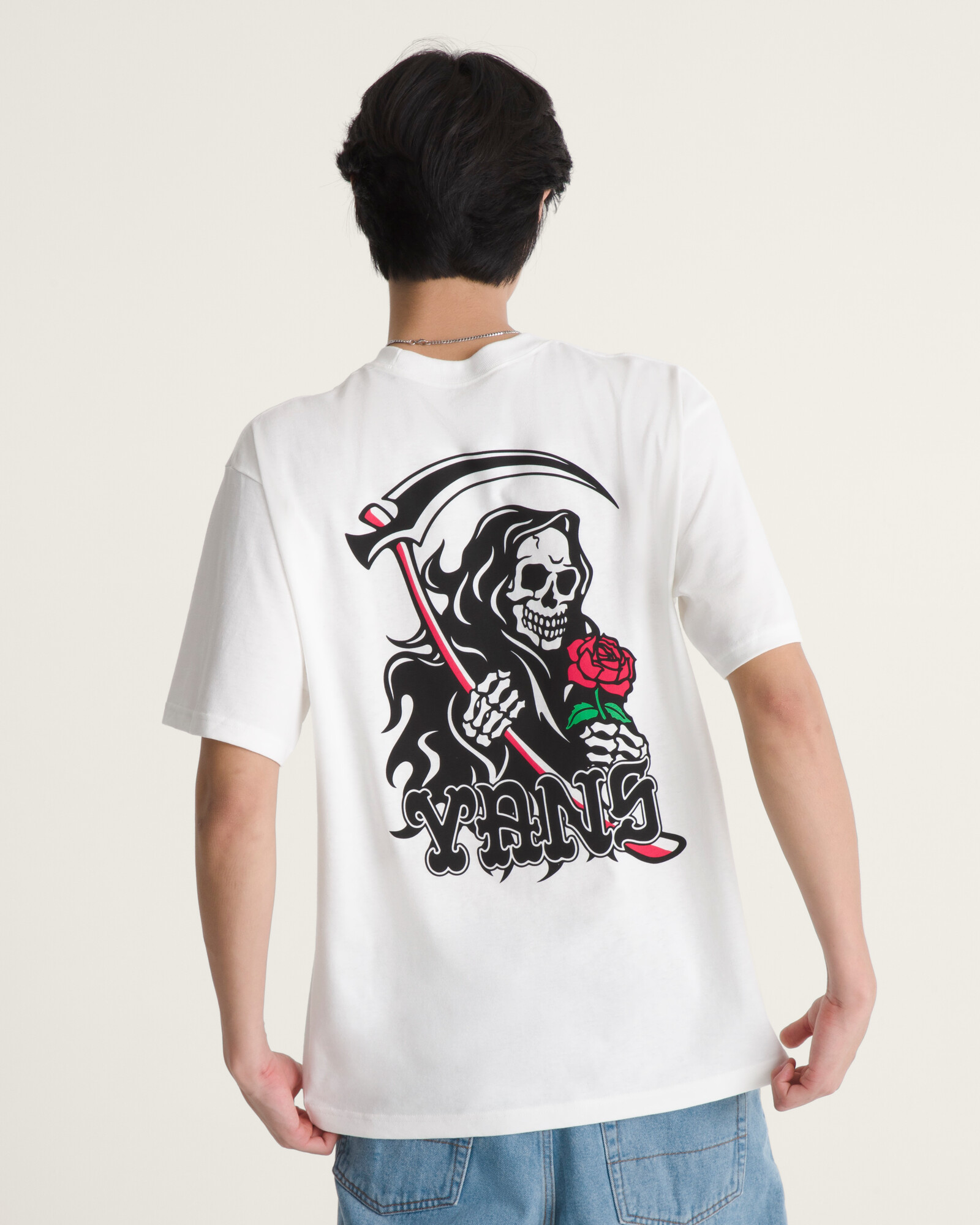 POLO MANGA CORTA SO LONG REAPER BLANCO VANS - 4
