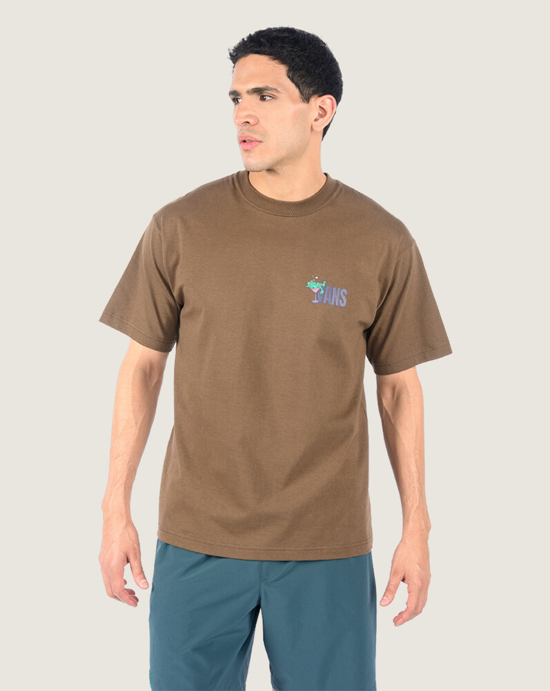 POLO MANGA CORTA BAR HOPPER MARRÓN VANS - 1