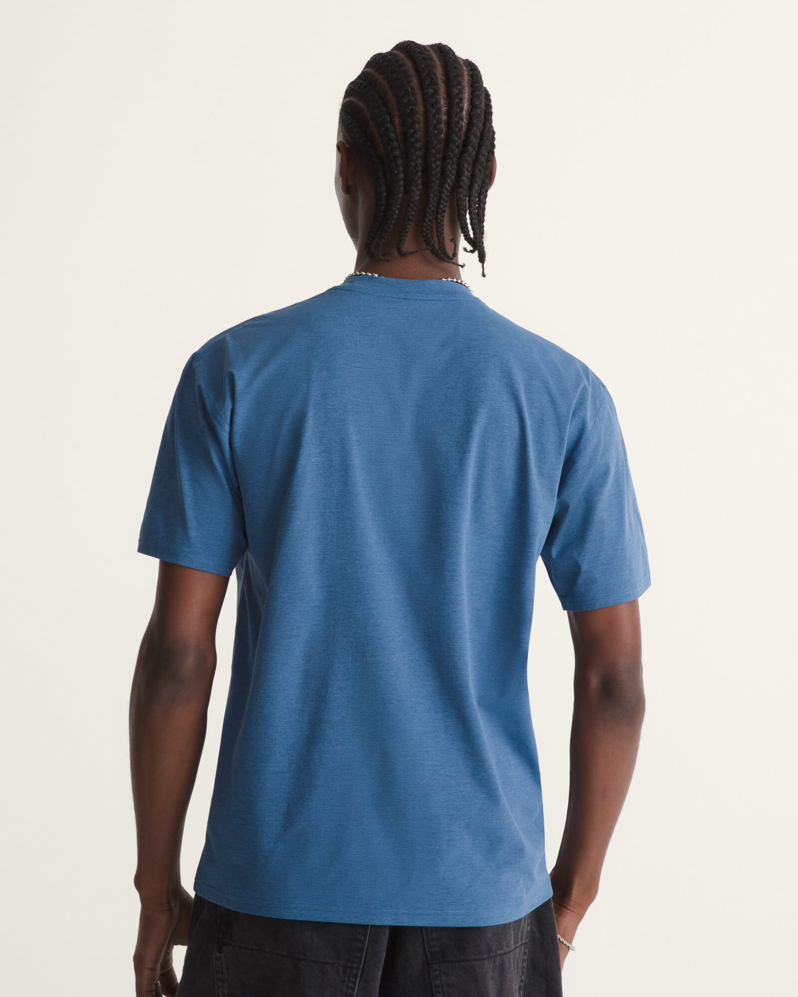 POLO MANGA CORTA OUTLINE HYBRID AZUL VANS - 4