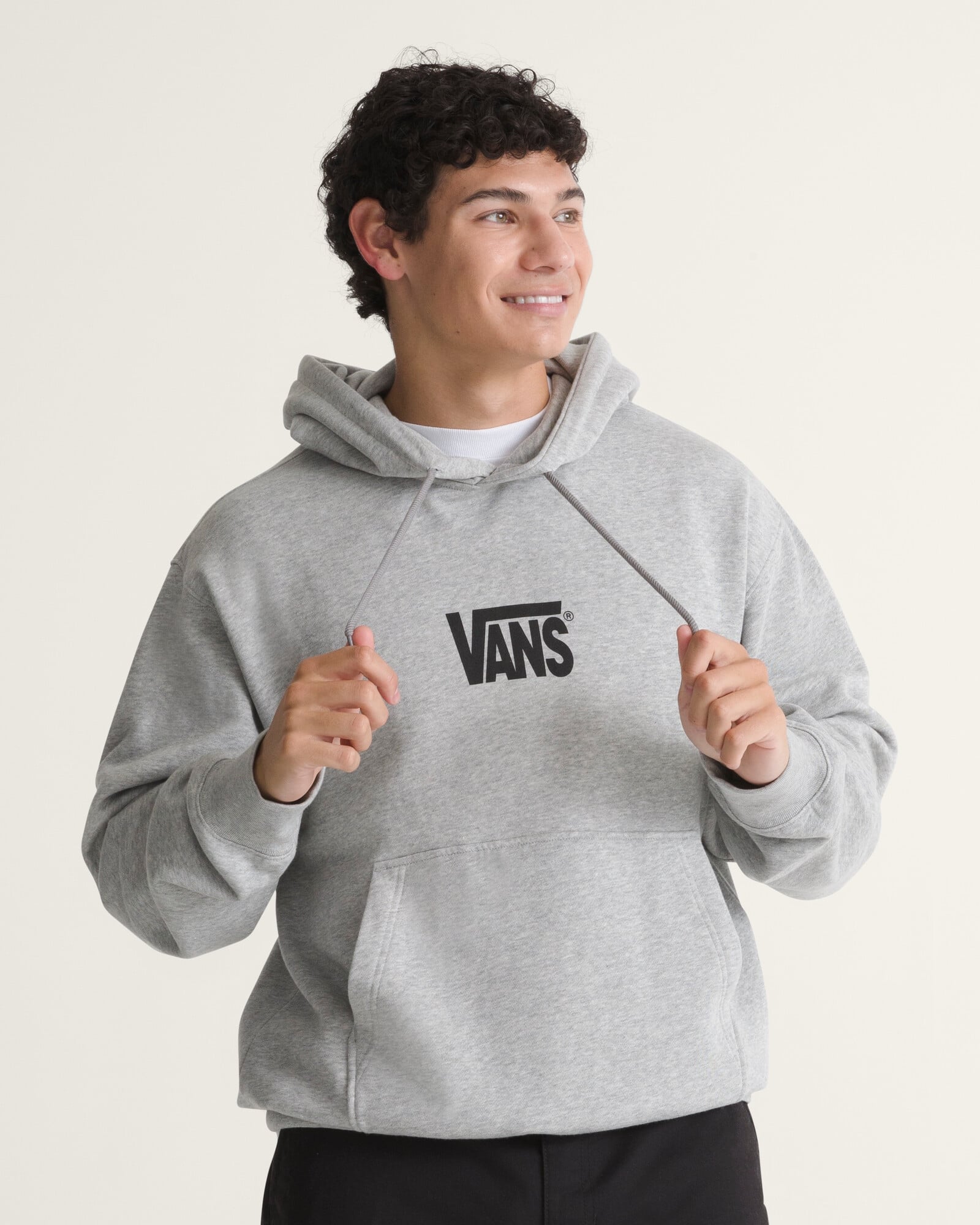 POLERÓN STRETCH LOGO PULLOVER GRIS VANS - 3