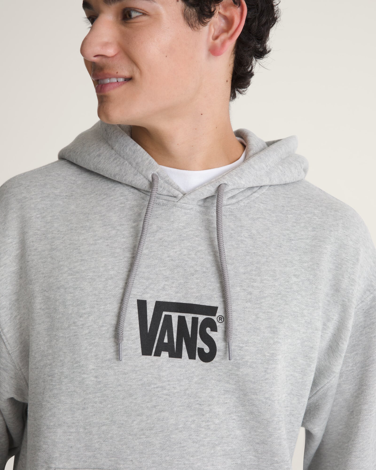 POLERÓN STRETCH LOGO PULLOVER GRIS VANS - 5