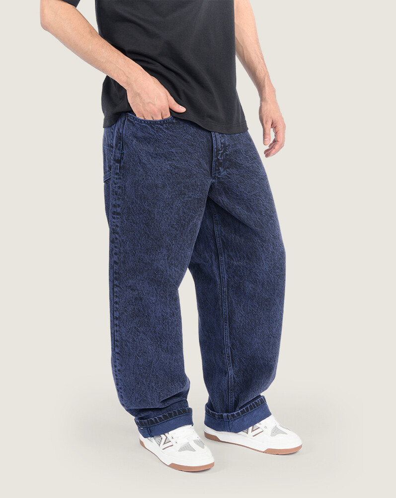 PANTALÓN CHECK-5 BAGGY DENIM AZUL VANS - 1