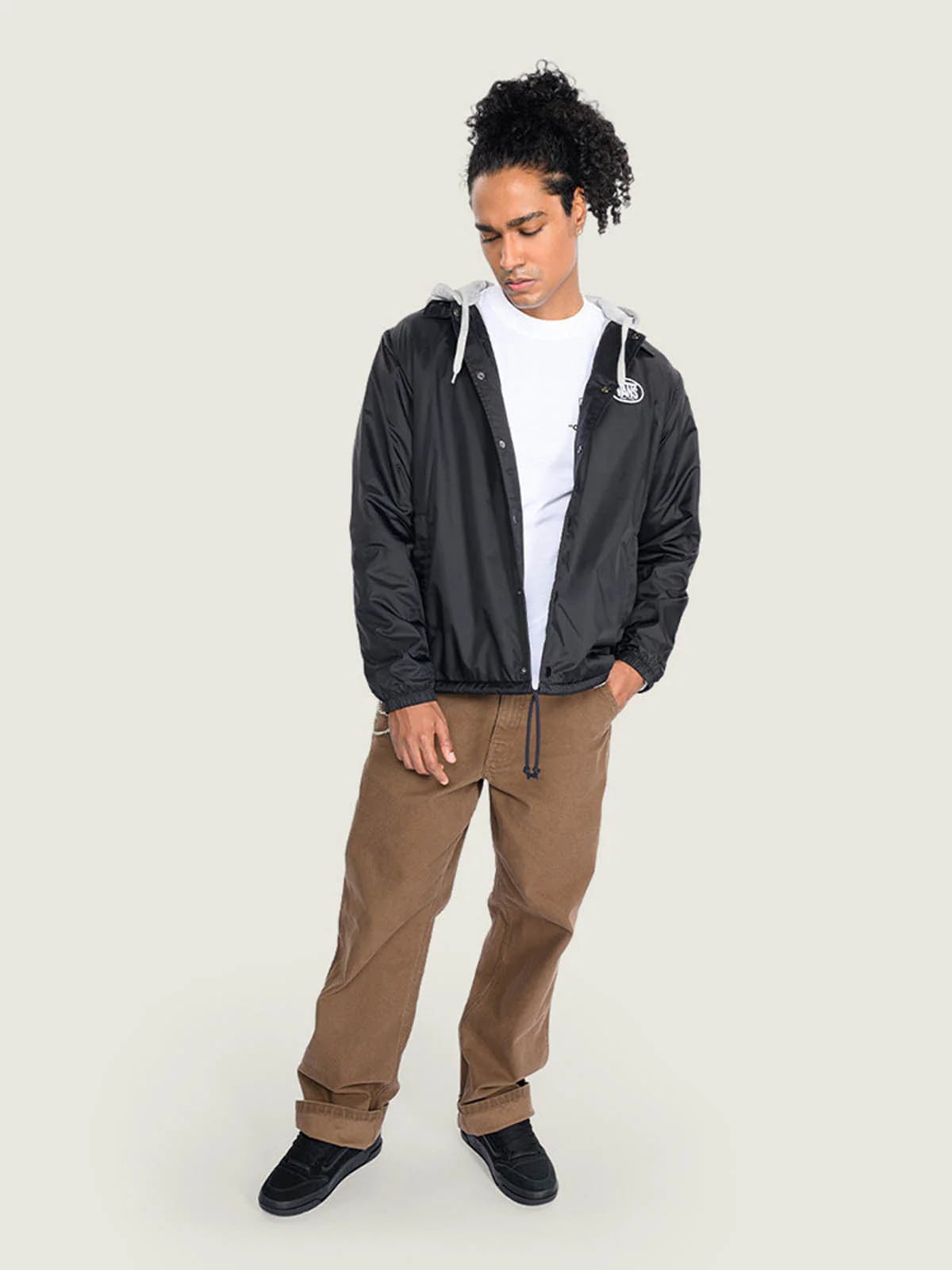 CASACA TORREY HOODED COACHES NEGRO VANS - 3