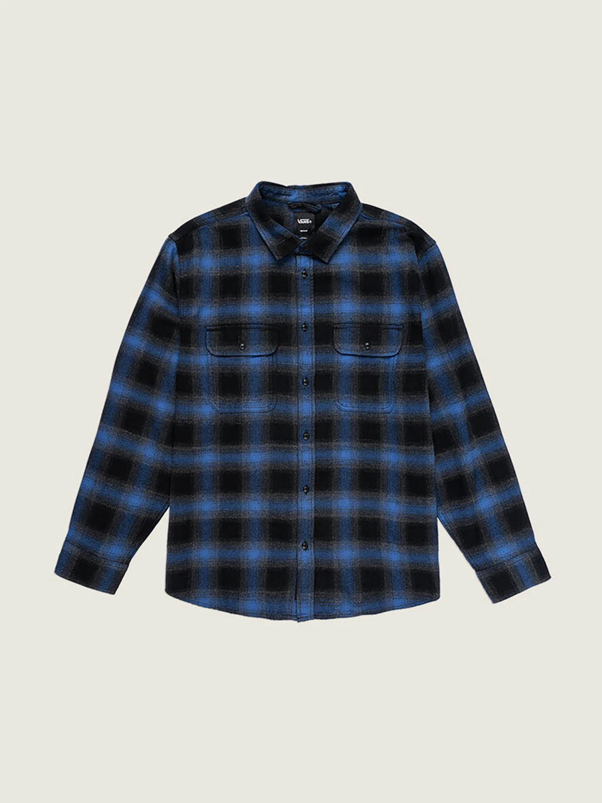 CAMISA MANGA LARGA LAWSON PLAID FLANNEL NIÑOS NEGRO VANS - 1