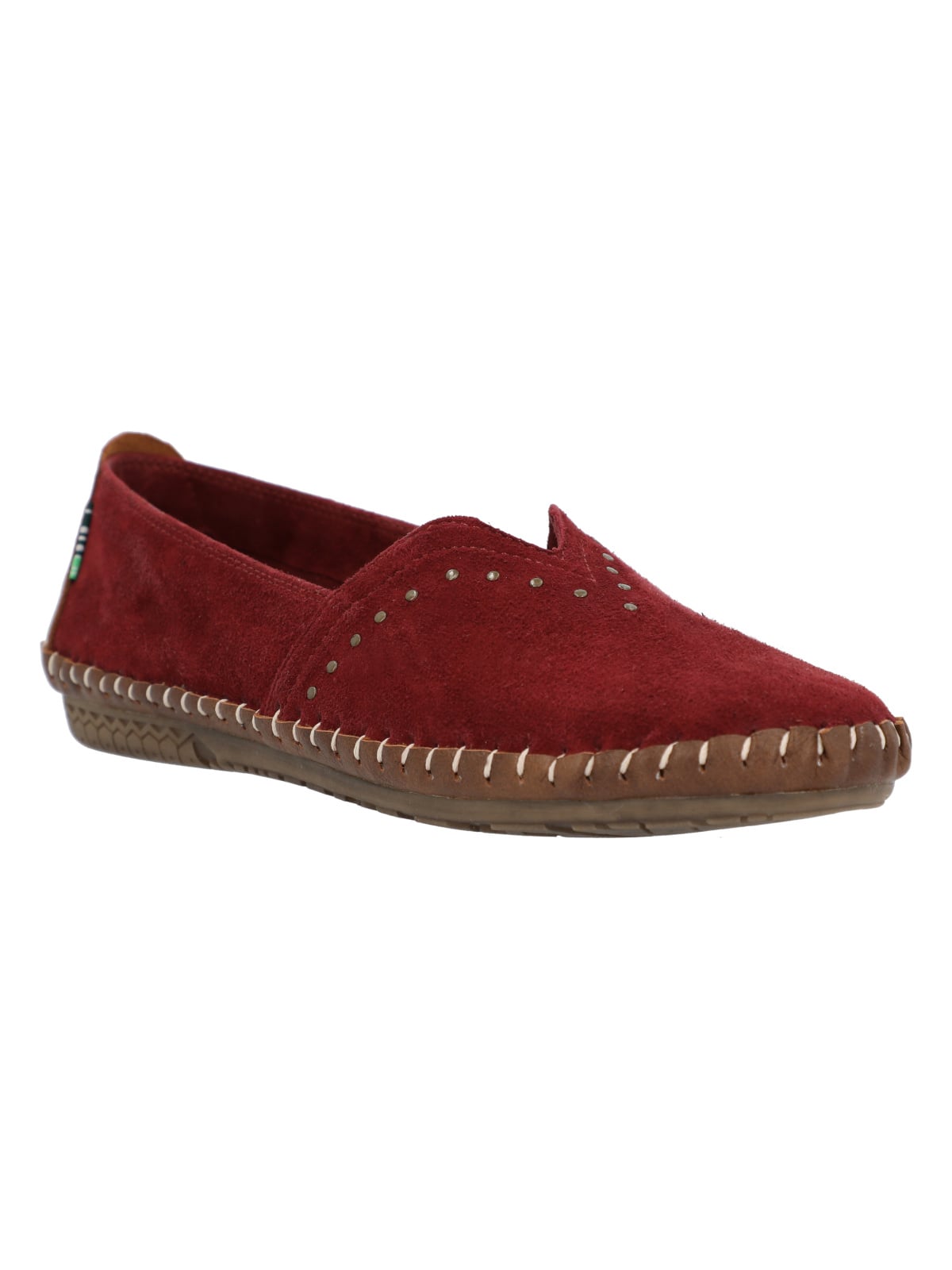 SLIP ON CUERO MUJER LAURIE ROCKFORD ROJO - 1