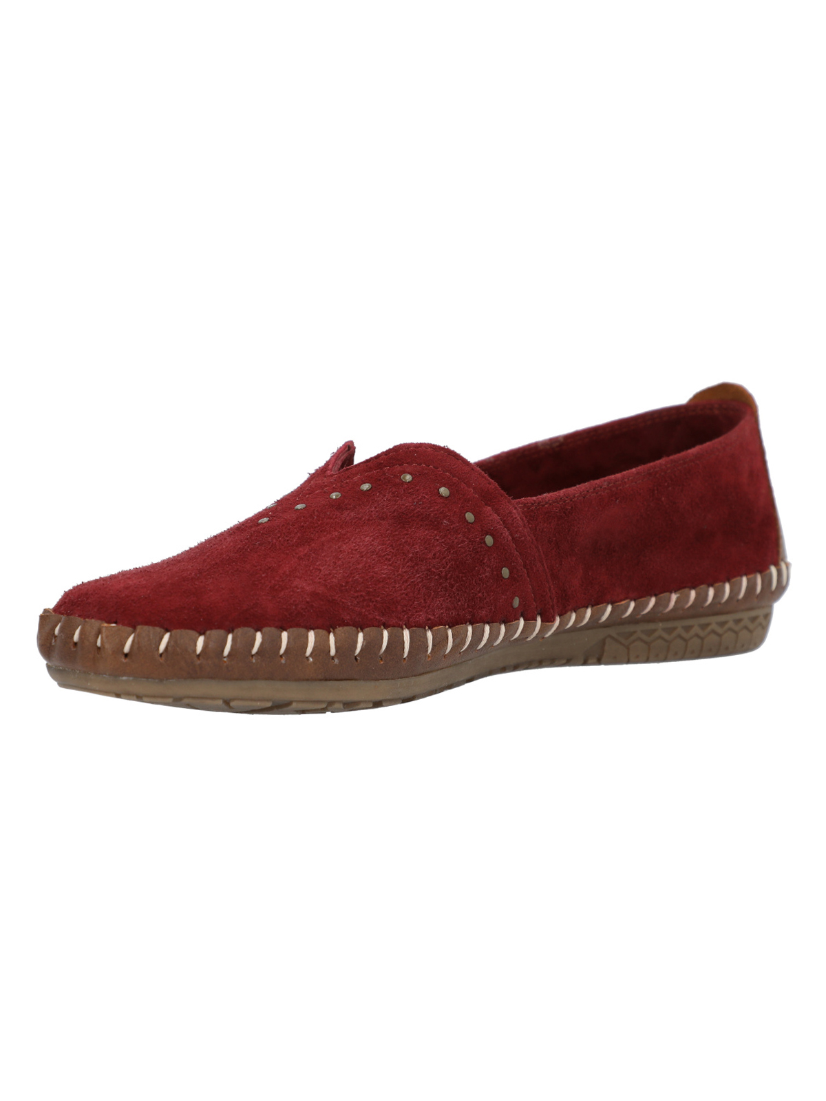SLIP ON CUERO MUJER LAURIE ROCKFORD ROJO - 2